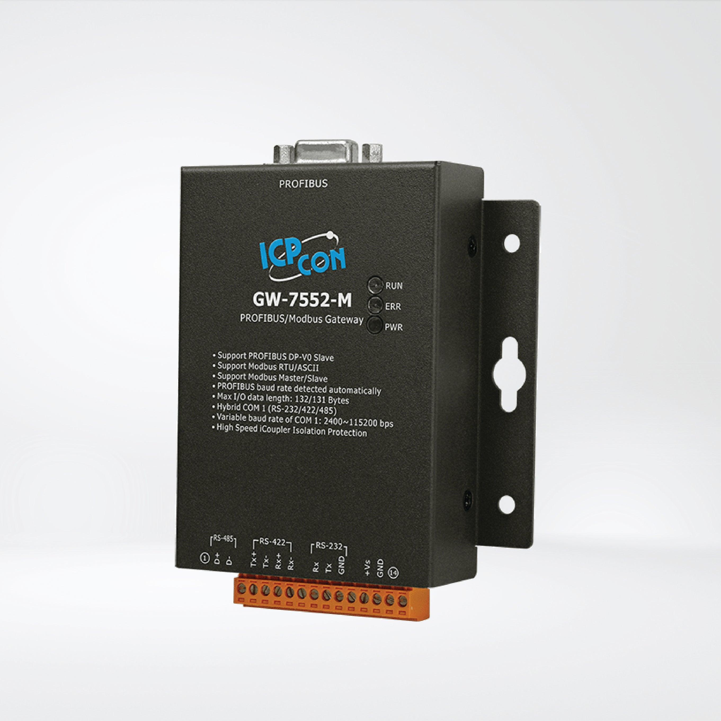 GW-7552-M PROFIBUS to Modbus RTU/ASCII Gateway - Riverplus