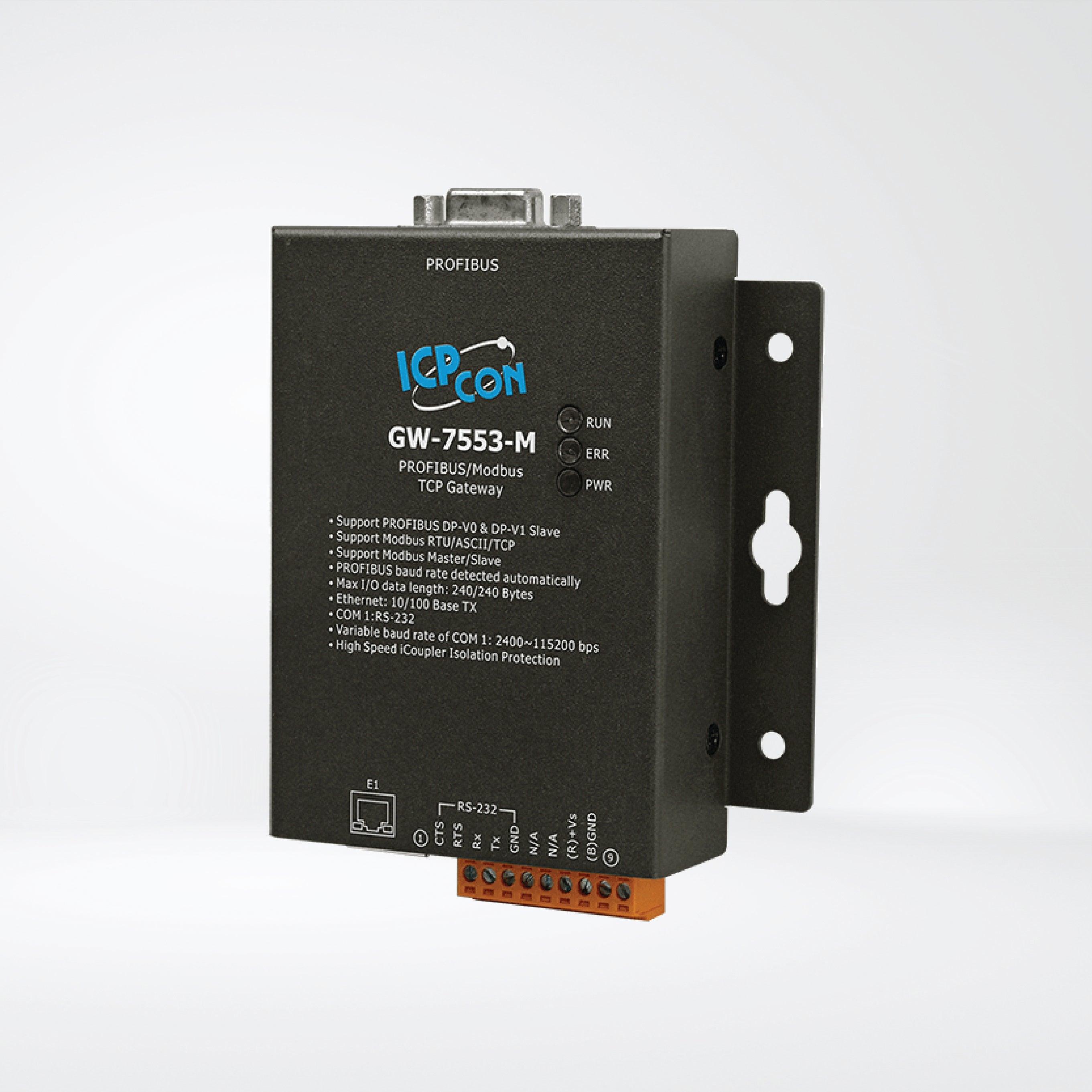 GW-7553-M PROFIBUS to Modbus TCP Gateway - Riverplus