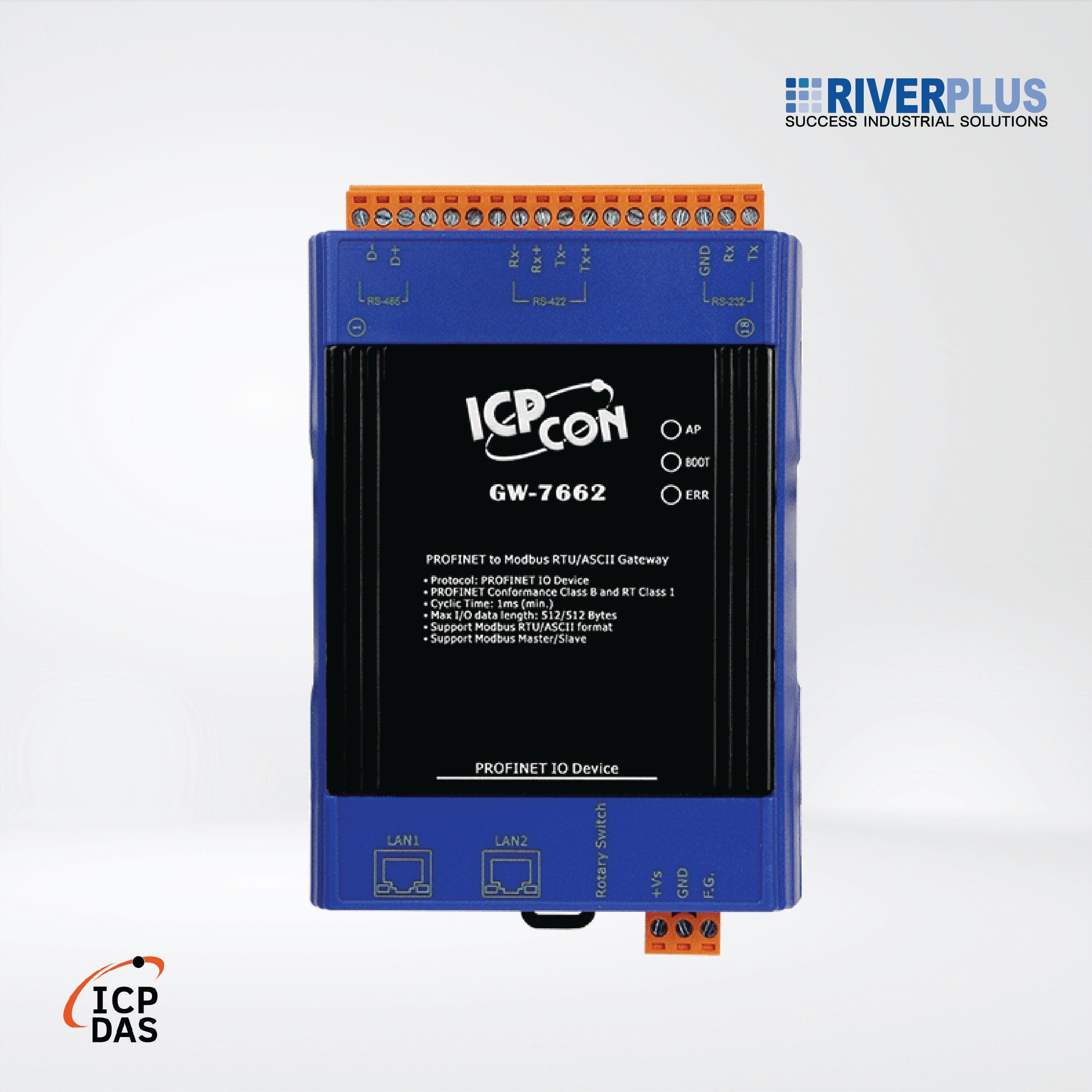 GW-7662 PROFINET to Modbus RTU/ASCII Gateway - Riverplus