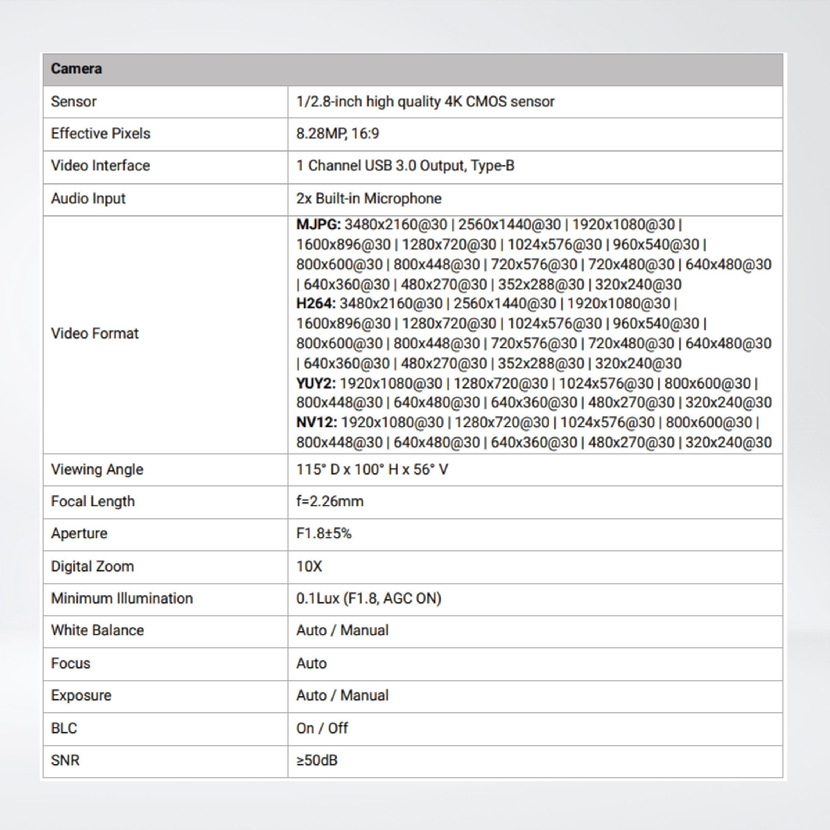 HT-CAM-4K-EPTZ Auto Framing 4K EPTZ Camera - Riverplus