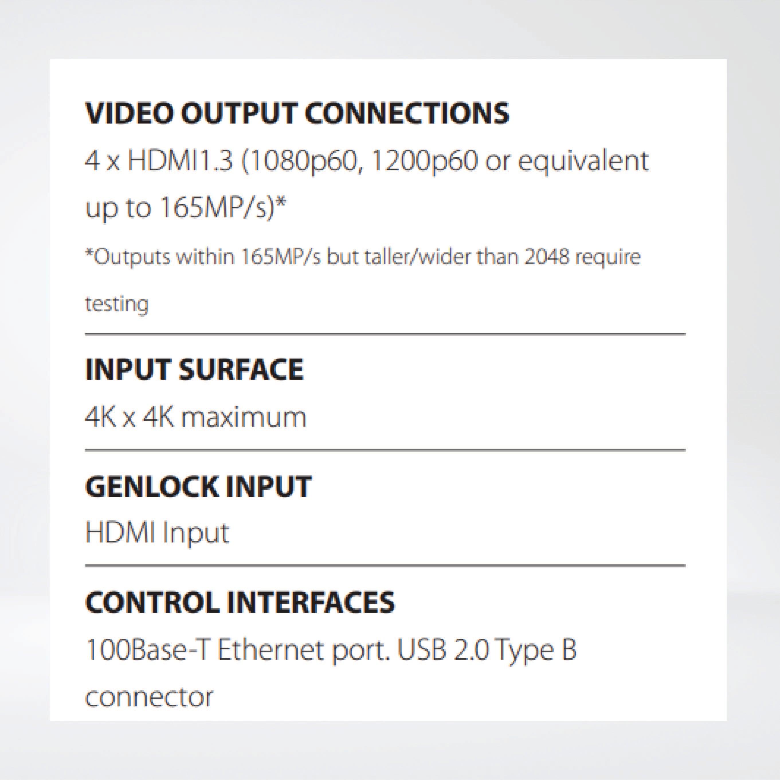 Hx4 Stand-alone controller with the capacity to run a single 4K HDMI source across four HD outputs - Riverplus