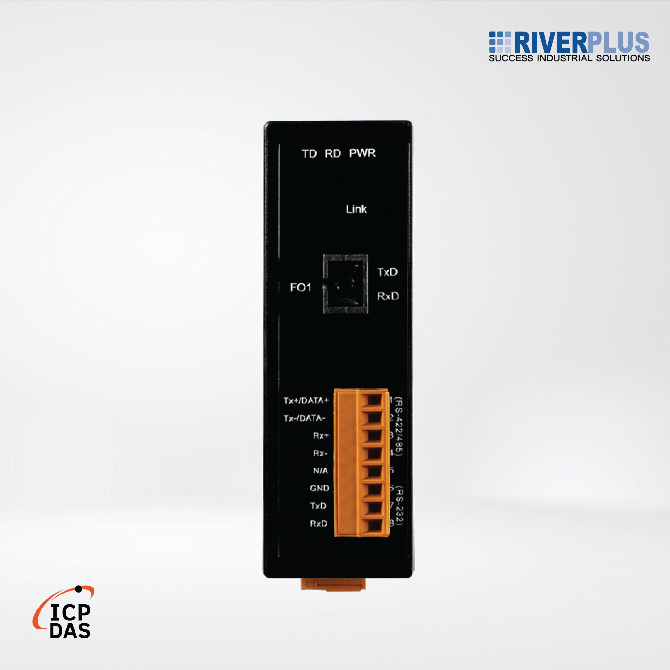 I-2542-B25 RS-232/422/485 to Single-Mode 25 Km, SC Fiber optic converter, TX 1550 nm, RX 1310 nm - Riverplus