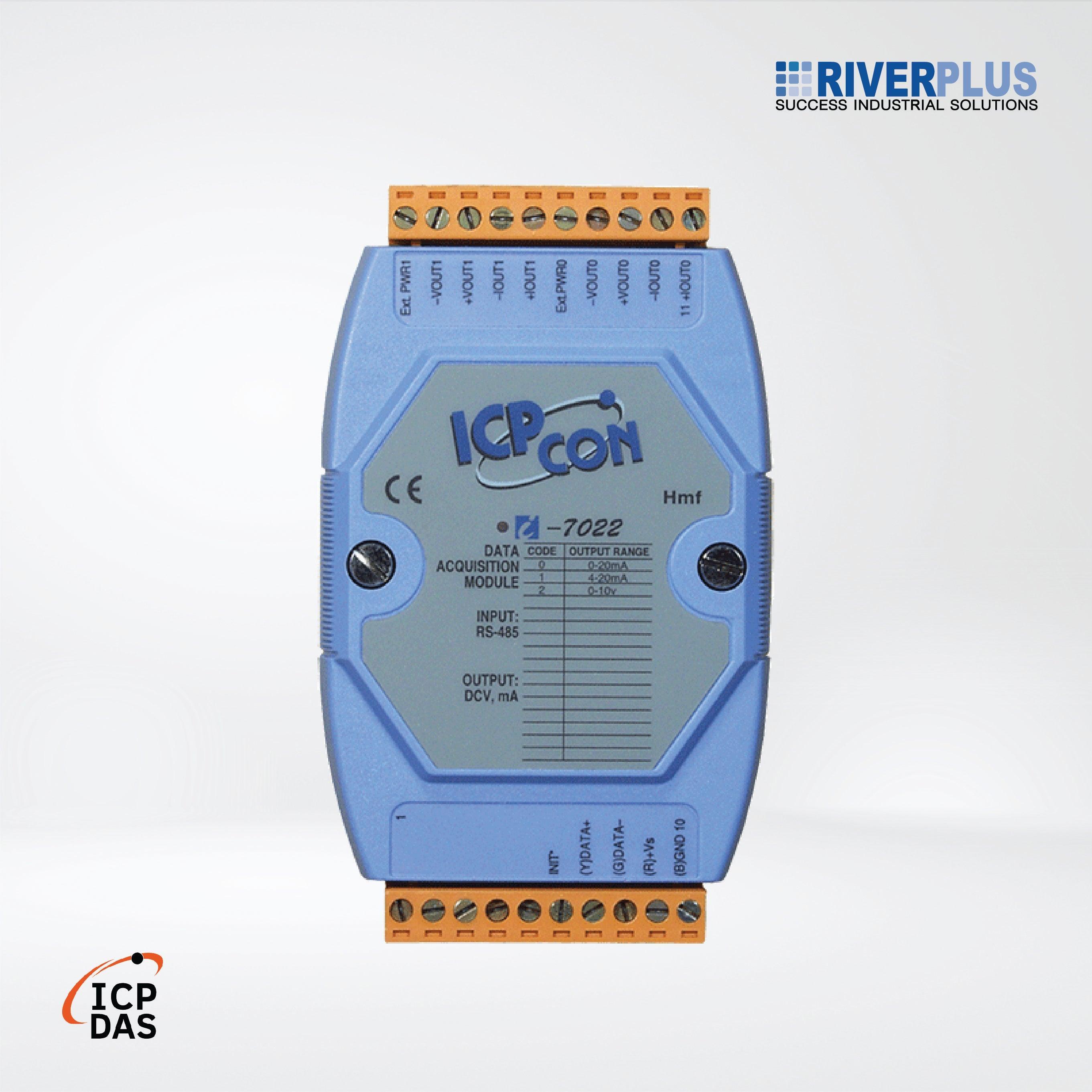 I-7022 2-ch 12-bit AO Module Channel-to-Channel Isolation - Riverplus