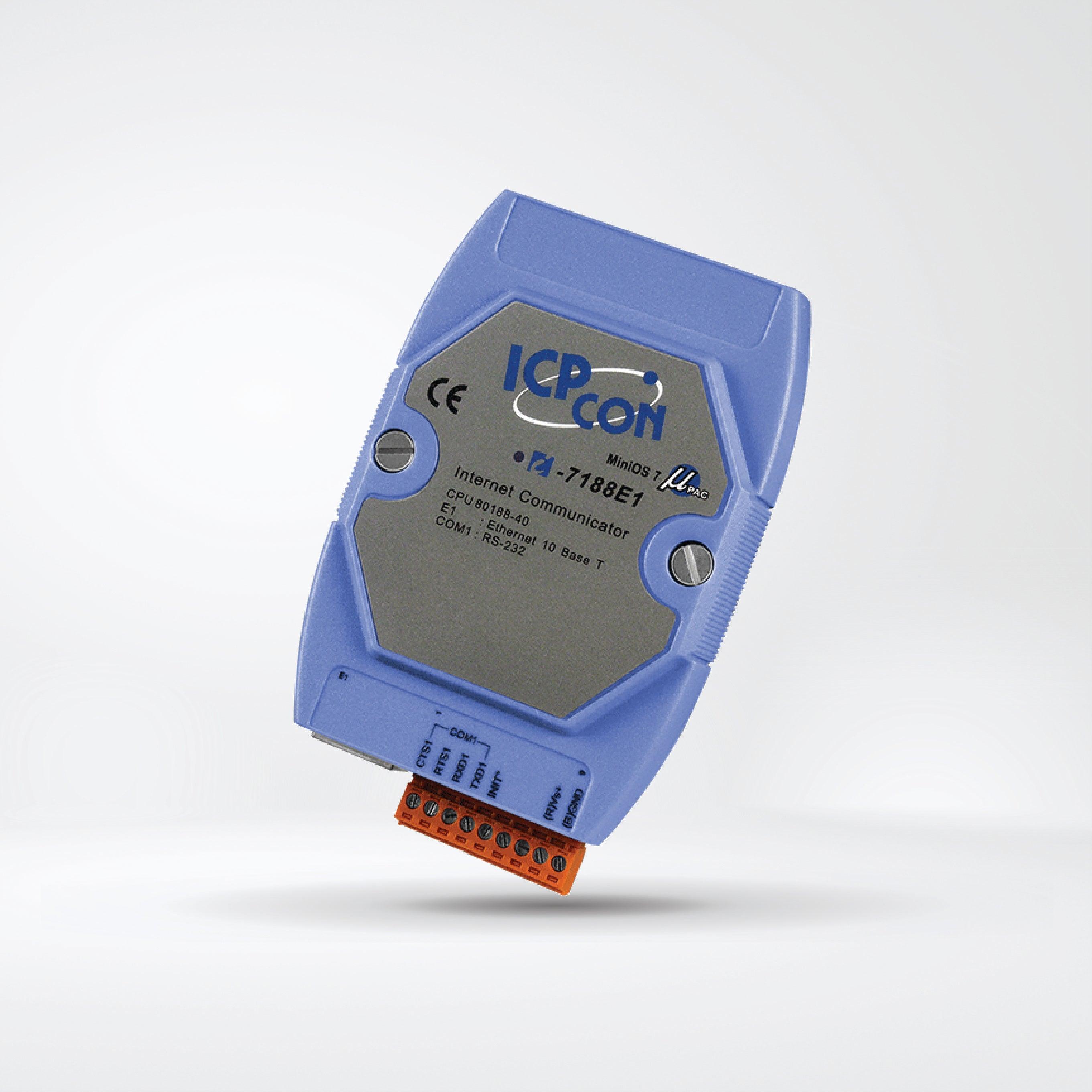 I-7188E1 Programmable Ethernet to 1x RS-232 port converter - Riverplus