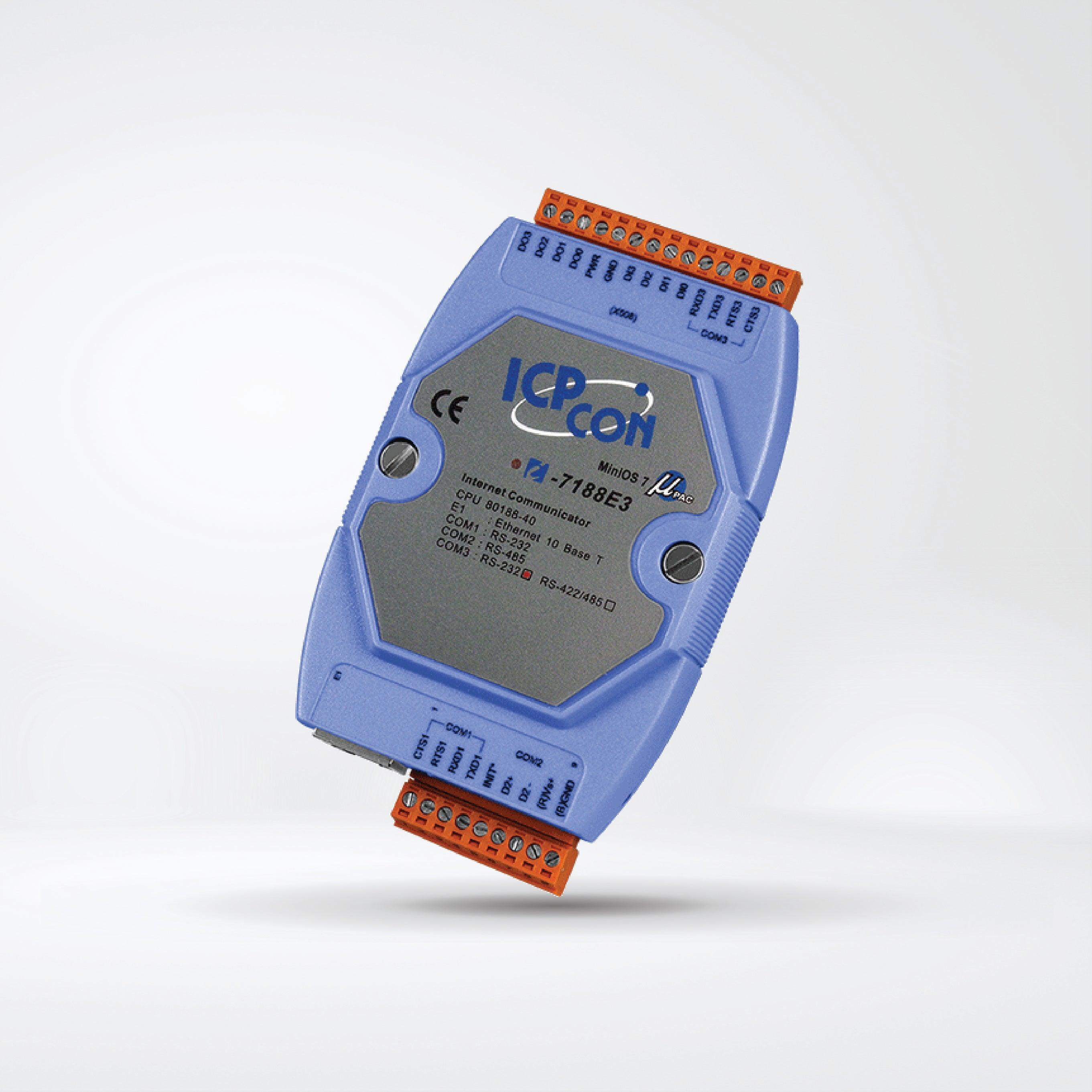 I-7188E3-232 Programmable Ethernet to 3x serial ports converter - Riverplus