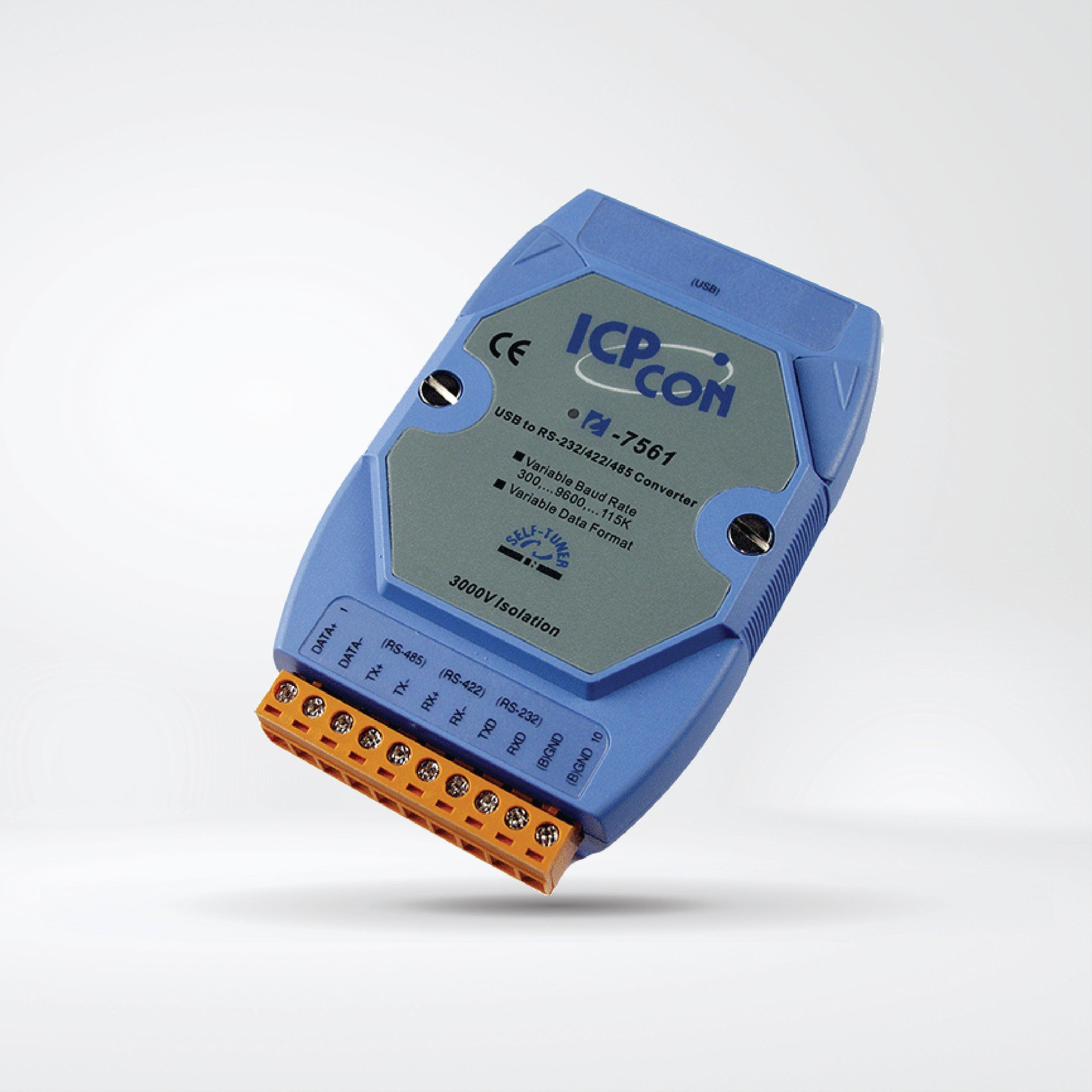 I-7561 USB to Isolated RS-232/422/485 Converter with CA-USB18 Cable - Riverplus