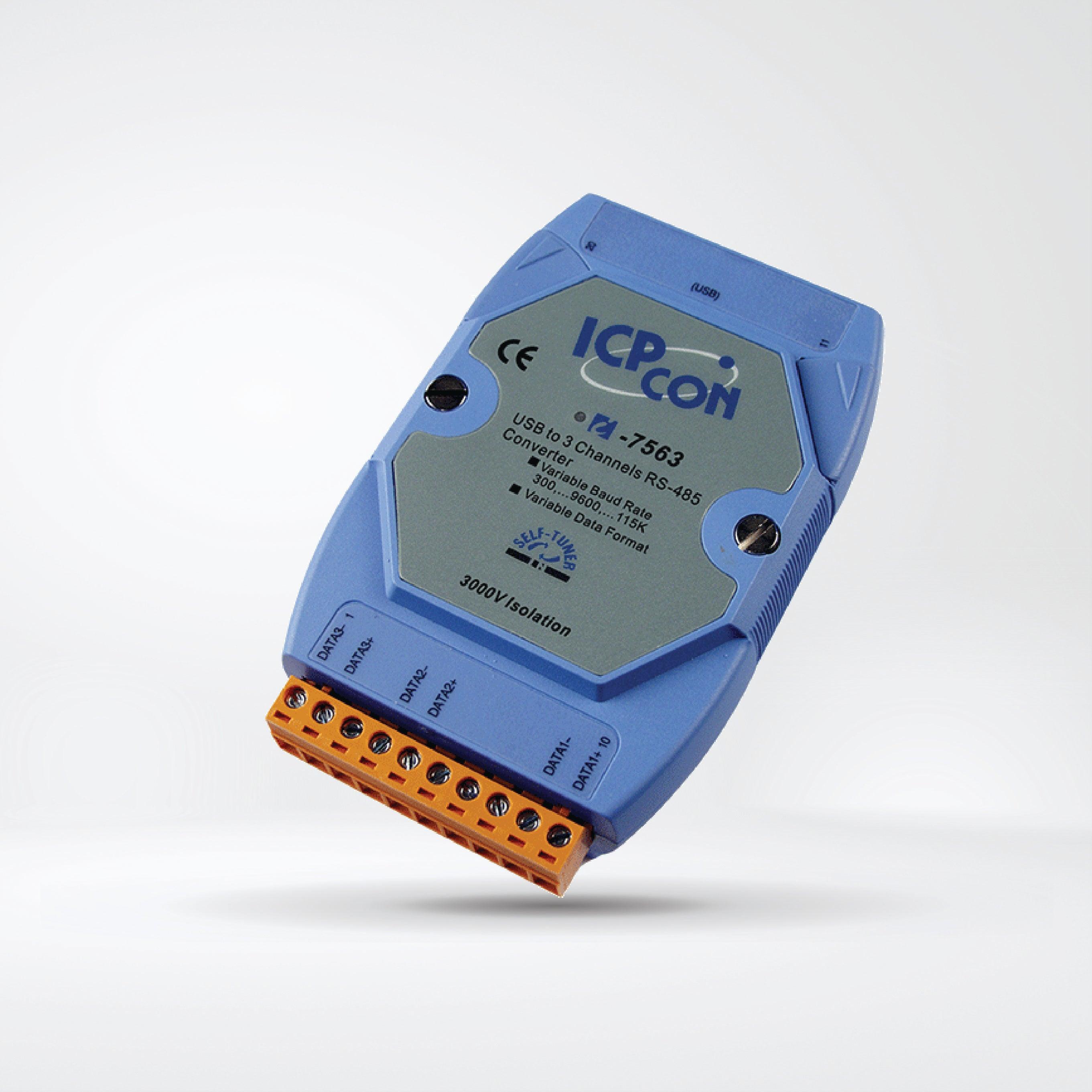 I-7563 USB to Isolated RS-485 Active Star Wiring Converter with CA-USB18 Cable - Riverplus