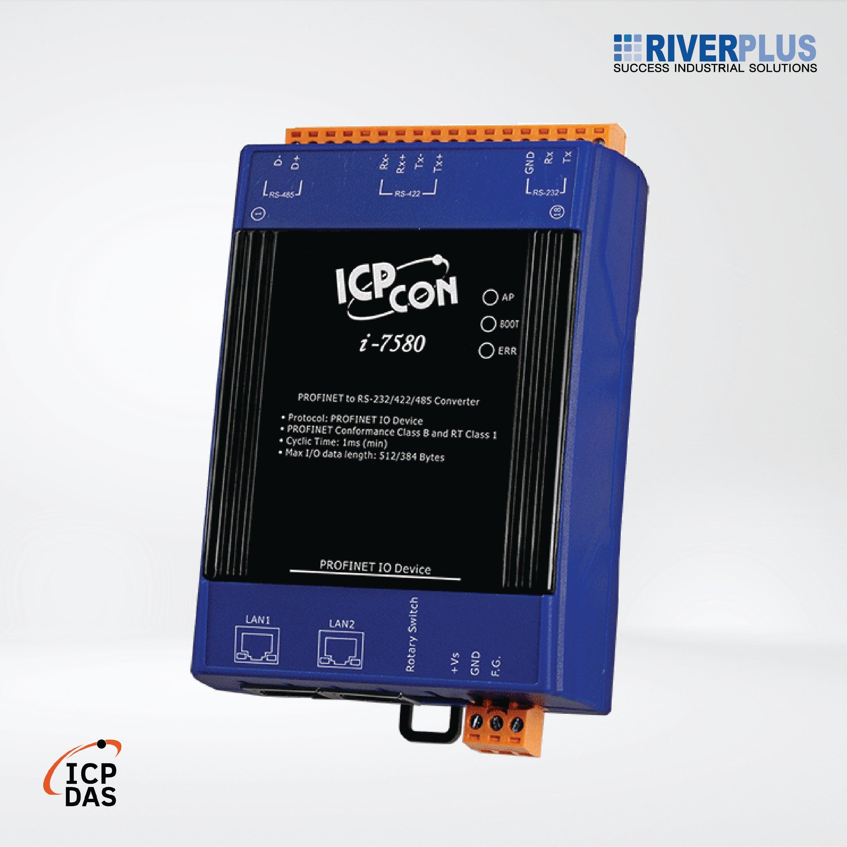 I-7580 PROFINET to RS-232/422/485 Converter - Riverplus