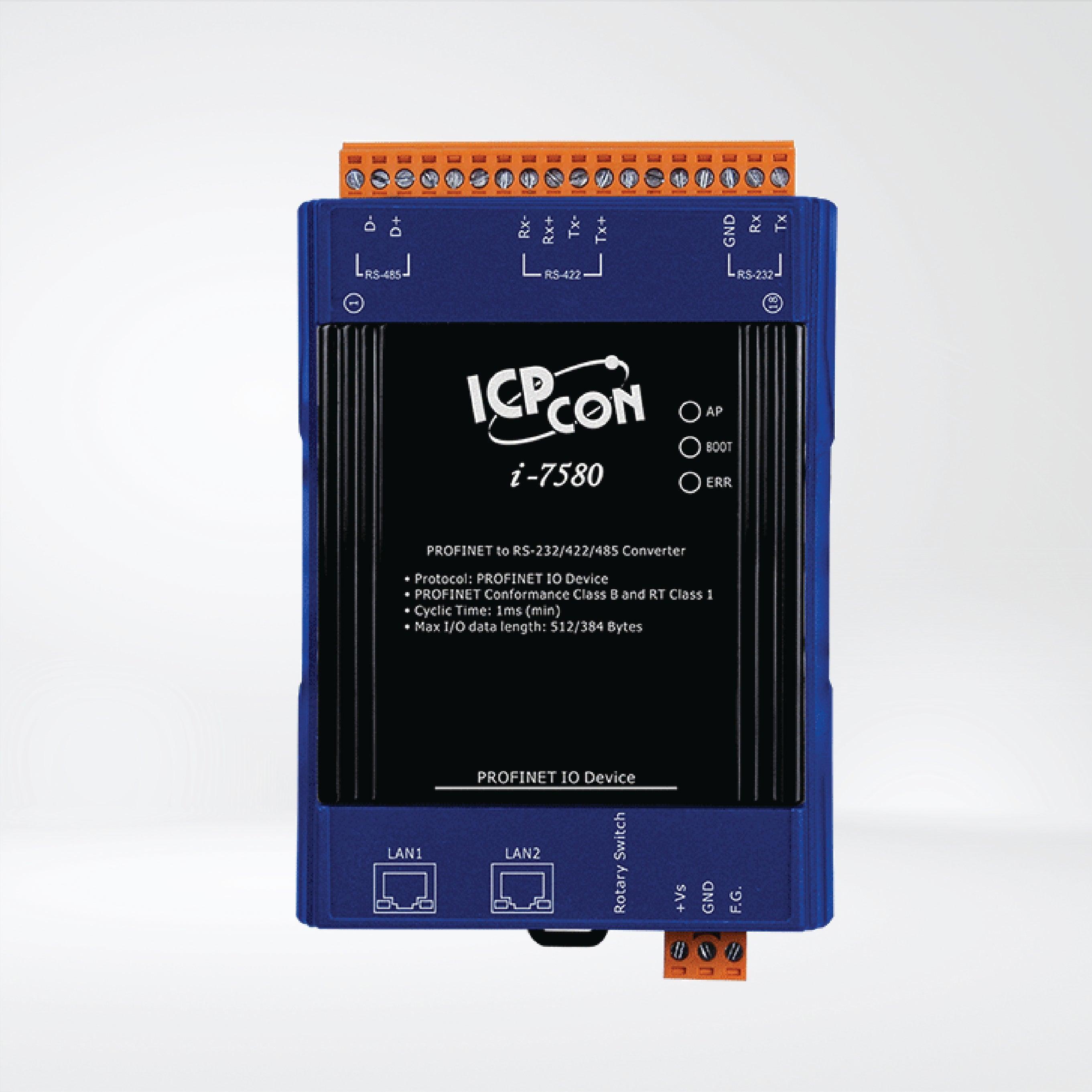 I-7580 PROFINET to RS-232/422/485 Converter - Riverplus