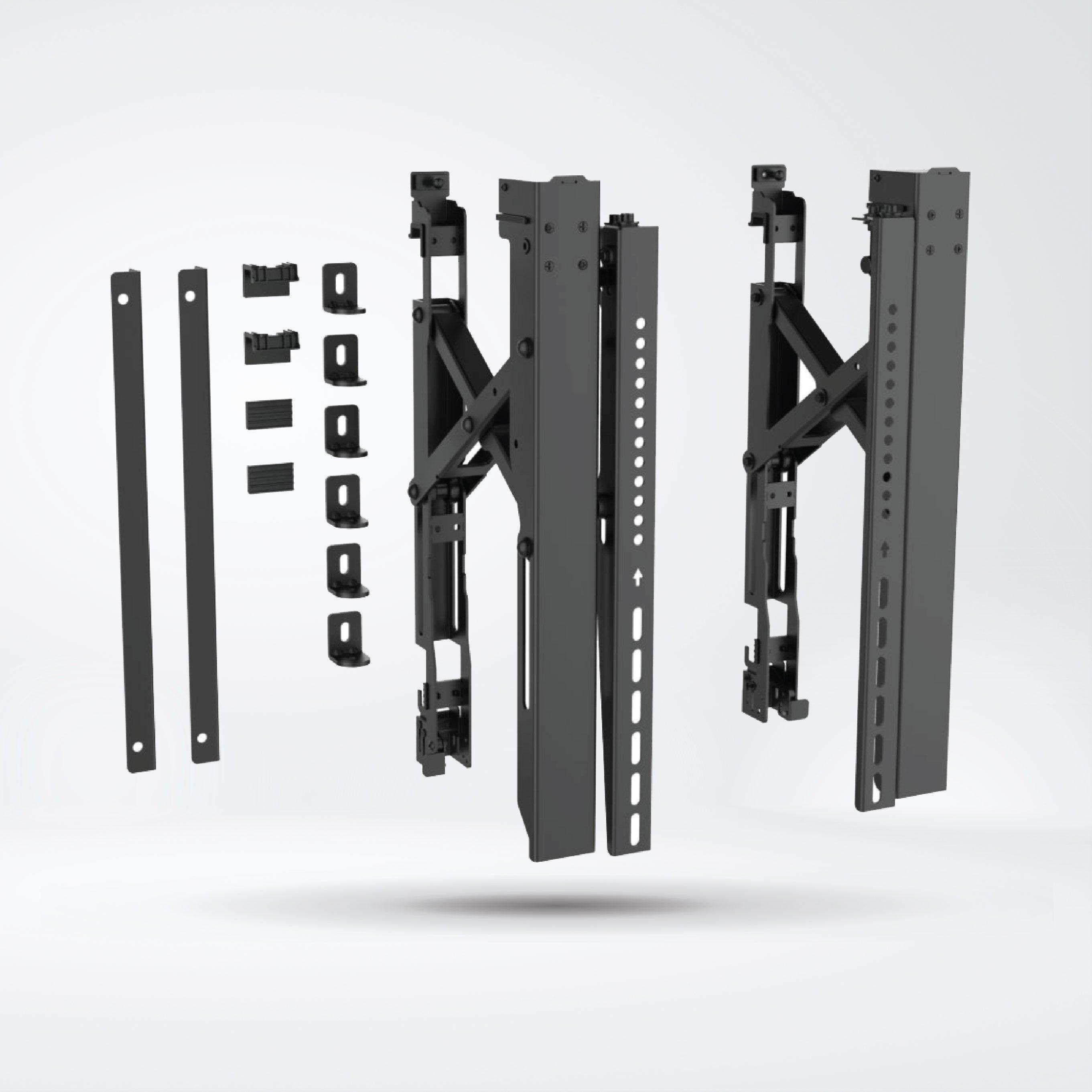 LVW06-400T POP-OUT VIDEO WALL MOUNT WITHOUT WALL PILLAR For Min45'' LED, LCD flat panel TVs - Riverplus