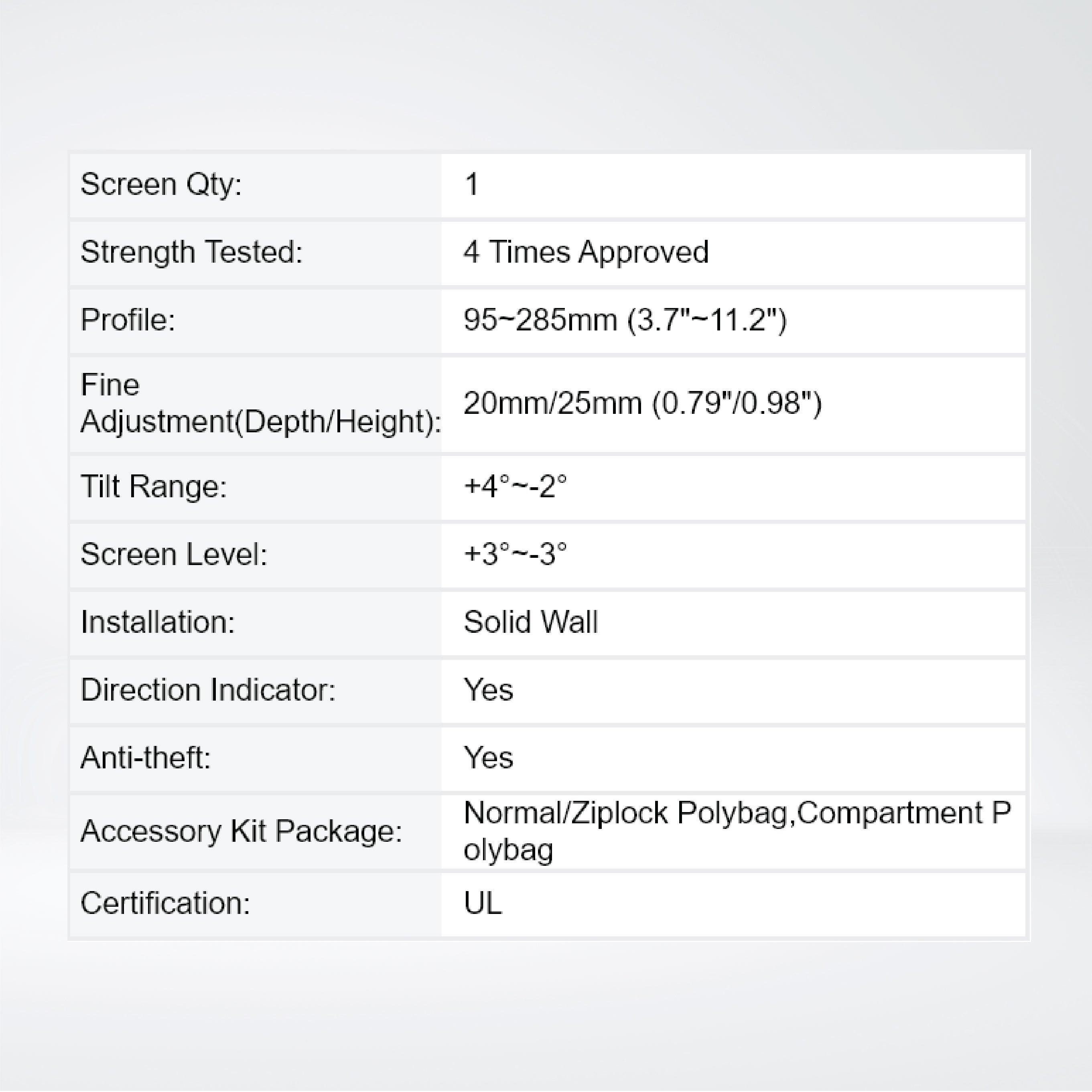 LVW06-46T POP-OUT LANDSCAPE VIDEO WALL MOUNT For most 45"-70" LED, LCD flat panel TVs - Riverplus