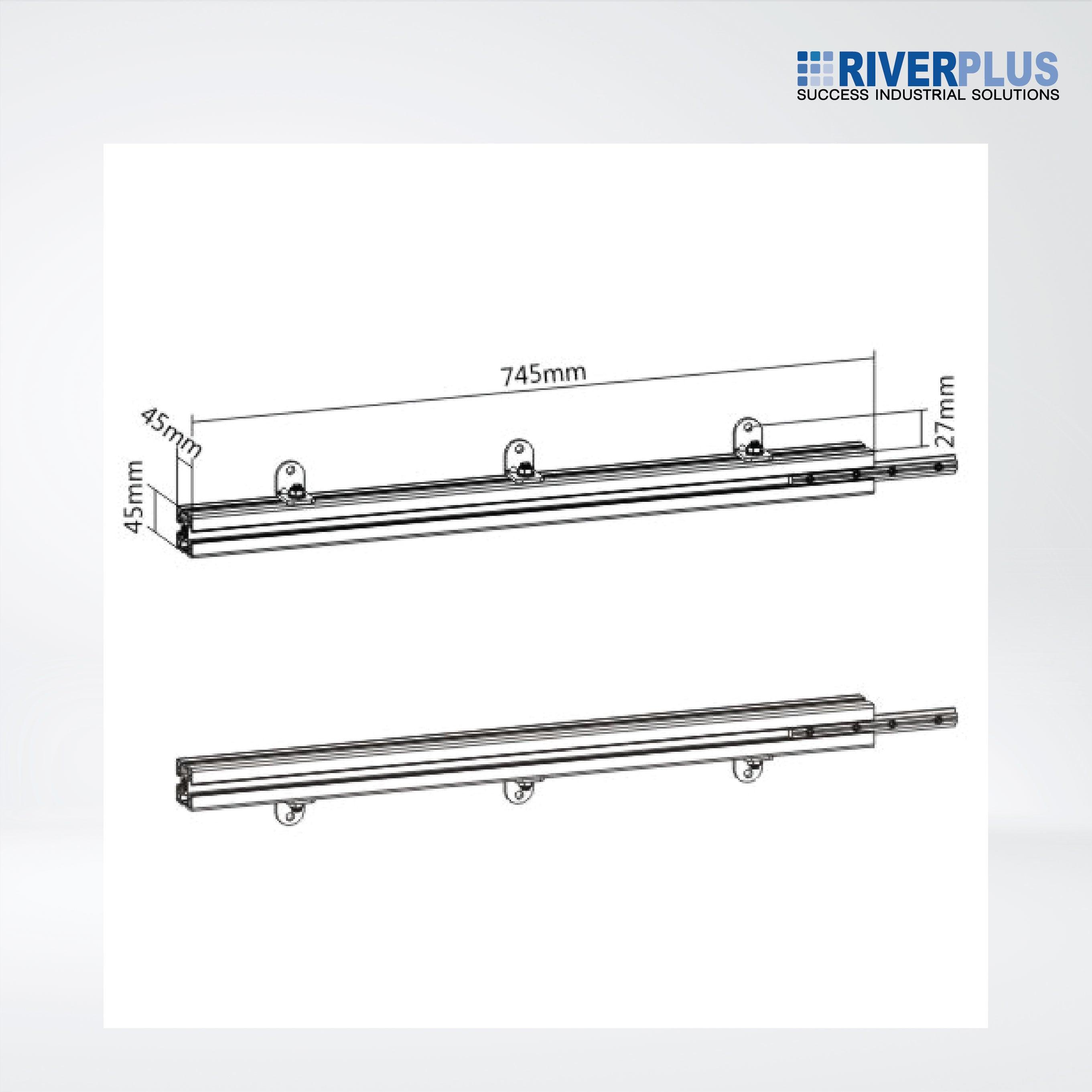 LVW06-COLUMN75 VIDEO WALL MOUNT COLUMN - Riverplus