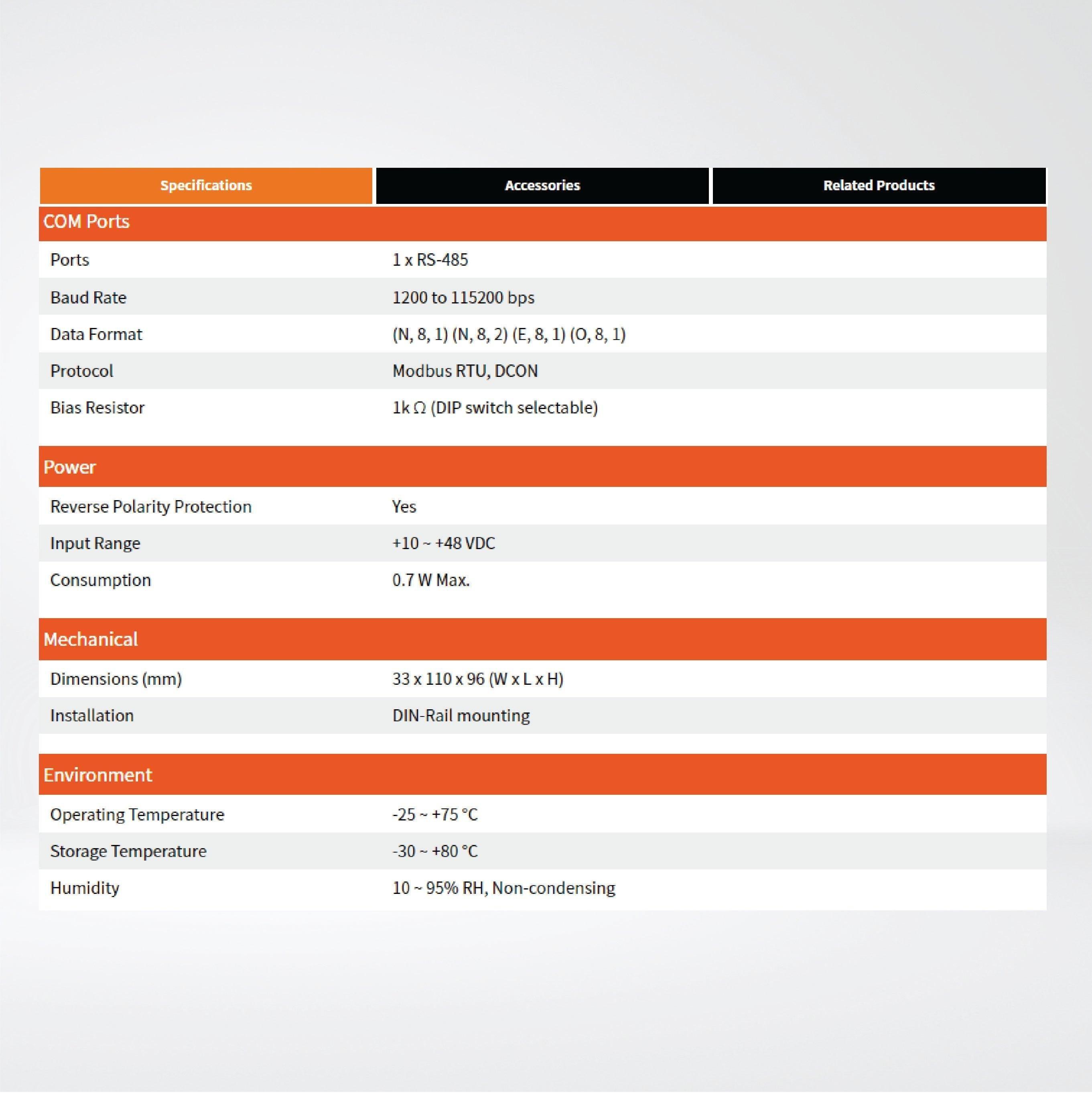 M-2017 8-channel Isolated Analog Input Module High Voltage Protection - Riverplus