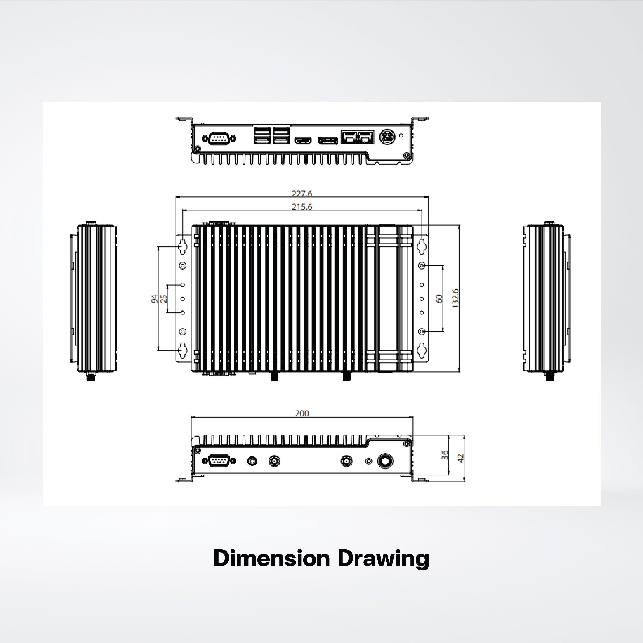 NDiS B360 Fanless Embedded Computer Powered by 11th Generation Intel® Core™ Processor - Riverplus