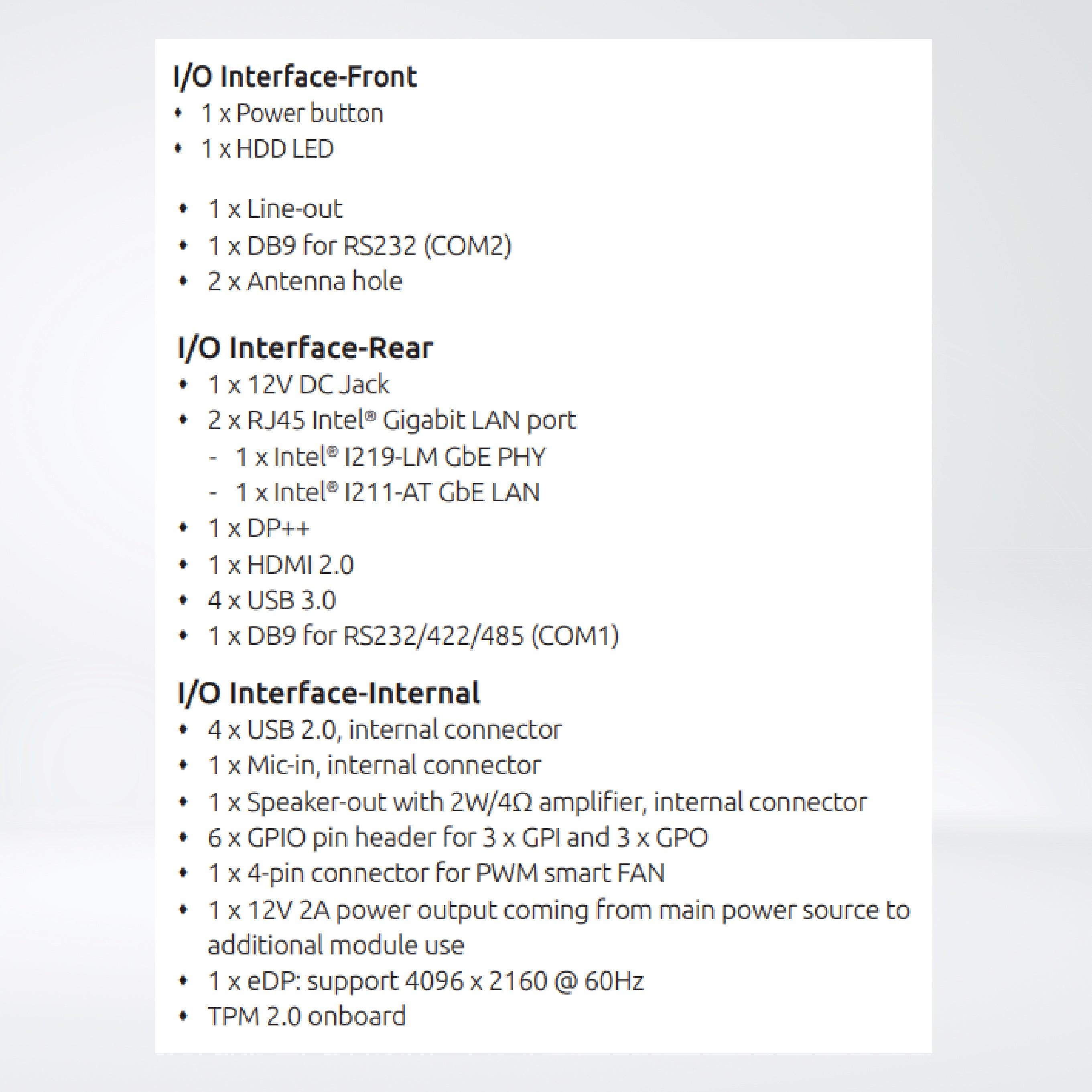 NDiS B360 Fanless Embedded Computer Powered by 11th Generation Intel® Core™ Processor - Riverplus