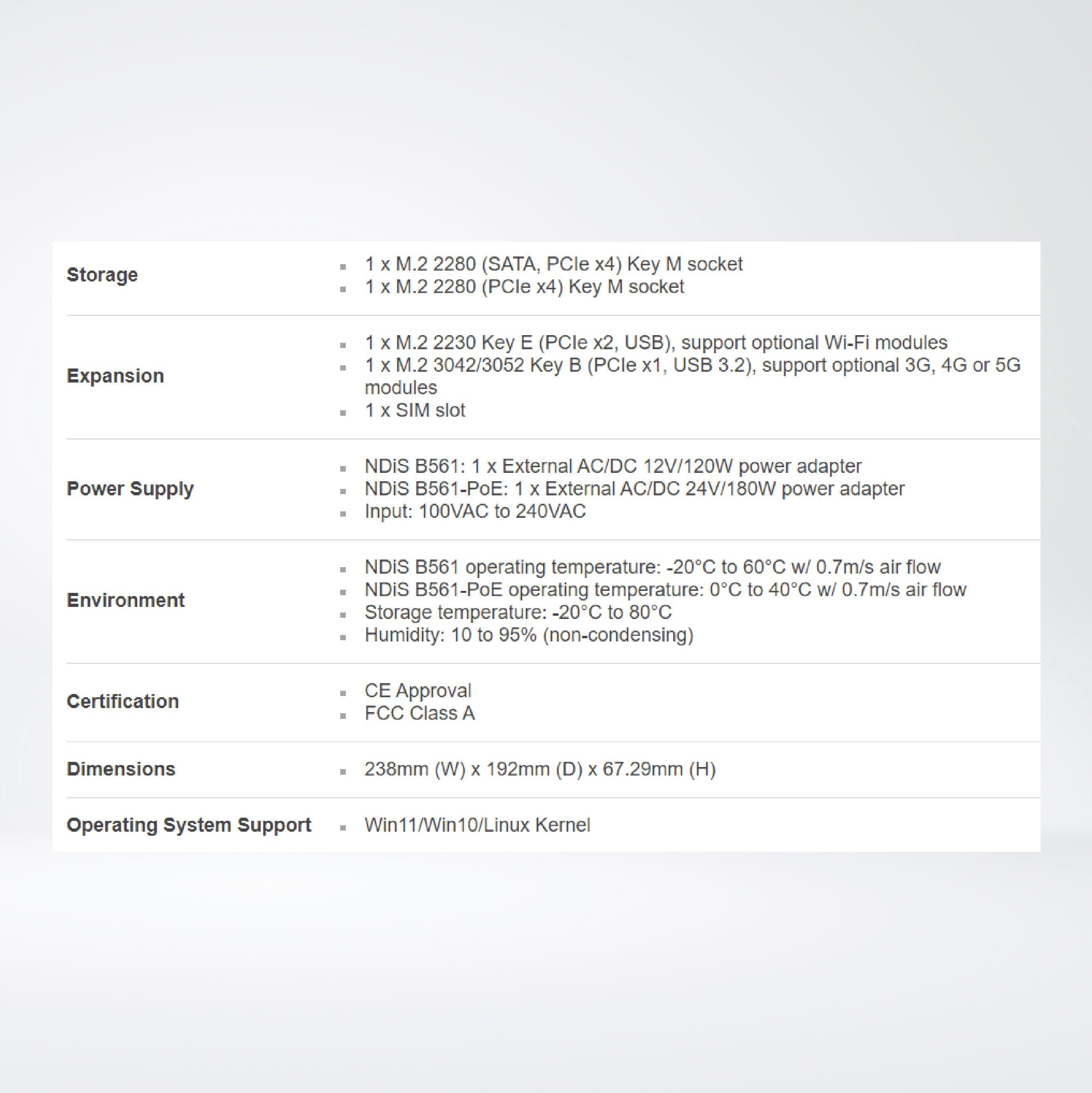 NDiS B561 Visual Edge Computer Powered by 12th Gen Intel® Core™ Processor - Riverplus
