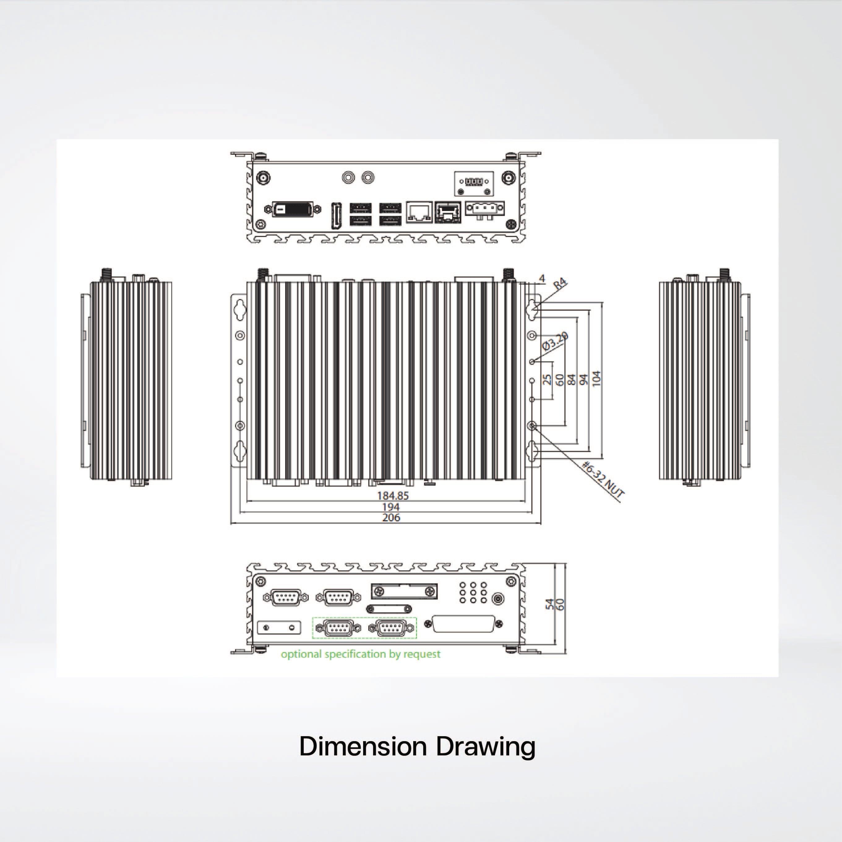 NISE 107-E3930 Intel Atom® x5-E3930 Dual Core Fanless System - Riverplus