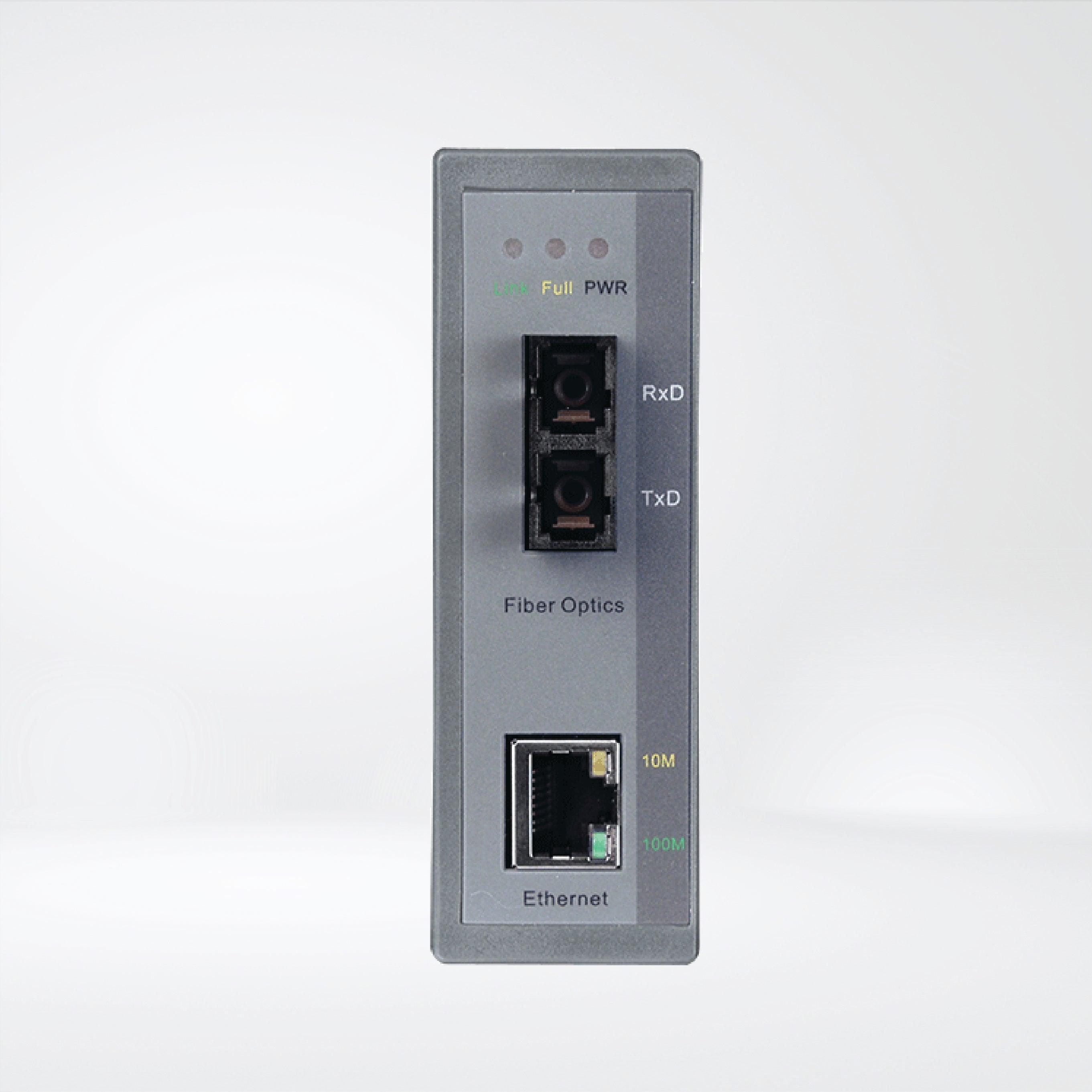 NS-200AFCS-T Industrial 10/100 Base-TX to 100 Base-FX Media Converter - Riverplus