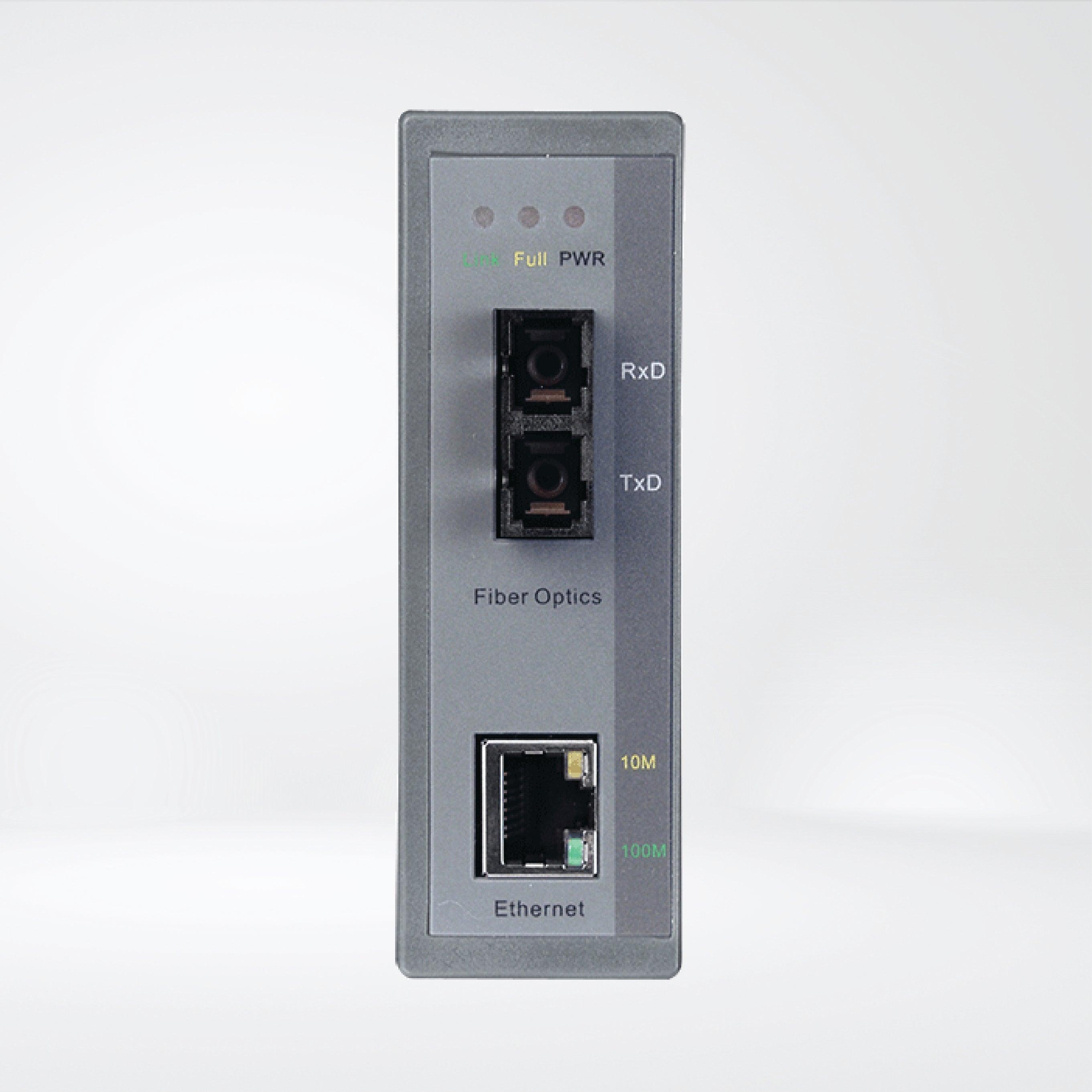 NS-200FCS Industrial 10/100 Base-T to 100 Base-FX Media Converter - Riverplus