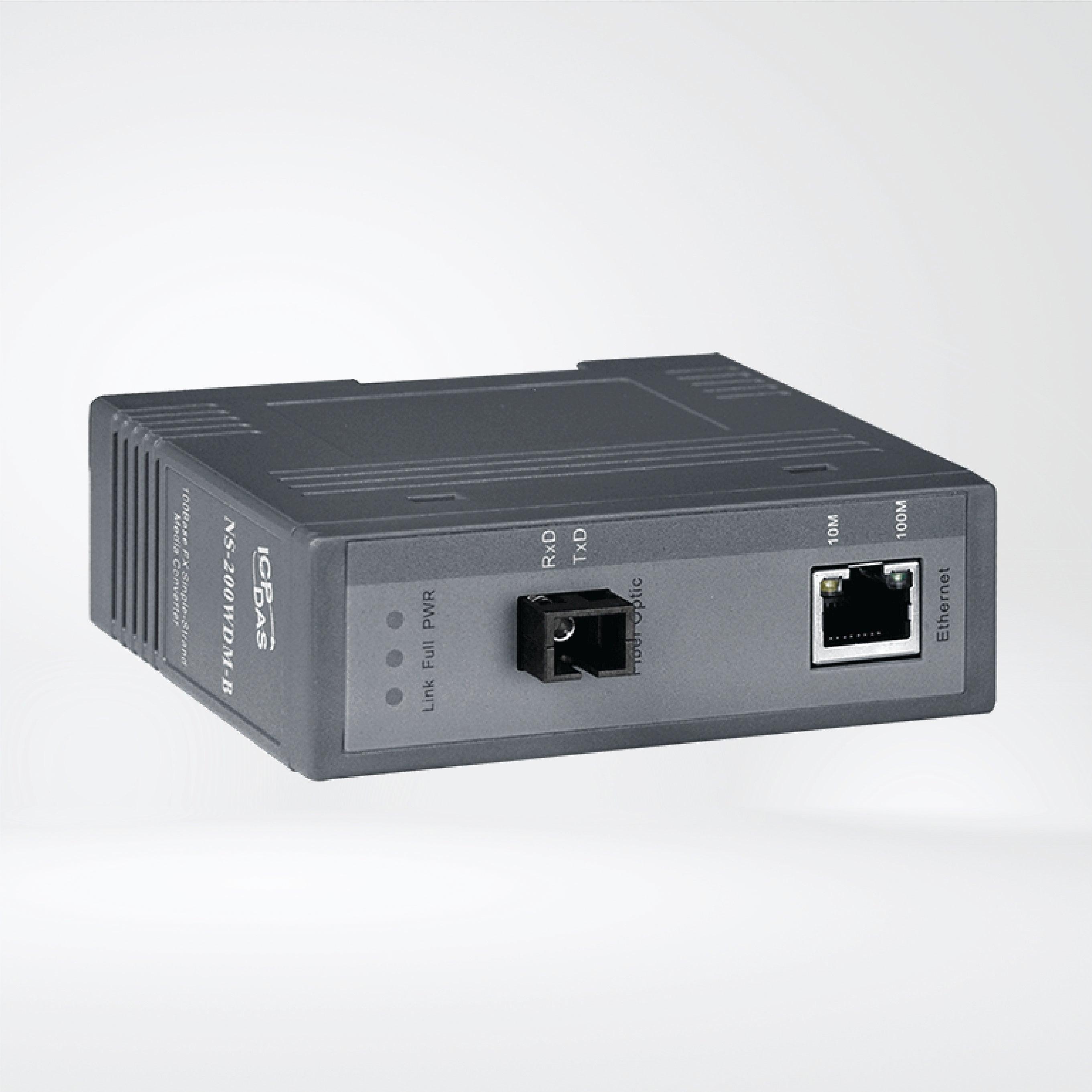 NS-200WDM-B Industrial Single-Strand 10/100 Base-T(X) to 100 Base-FX - Riverplus