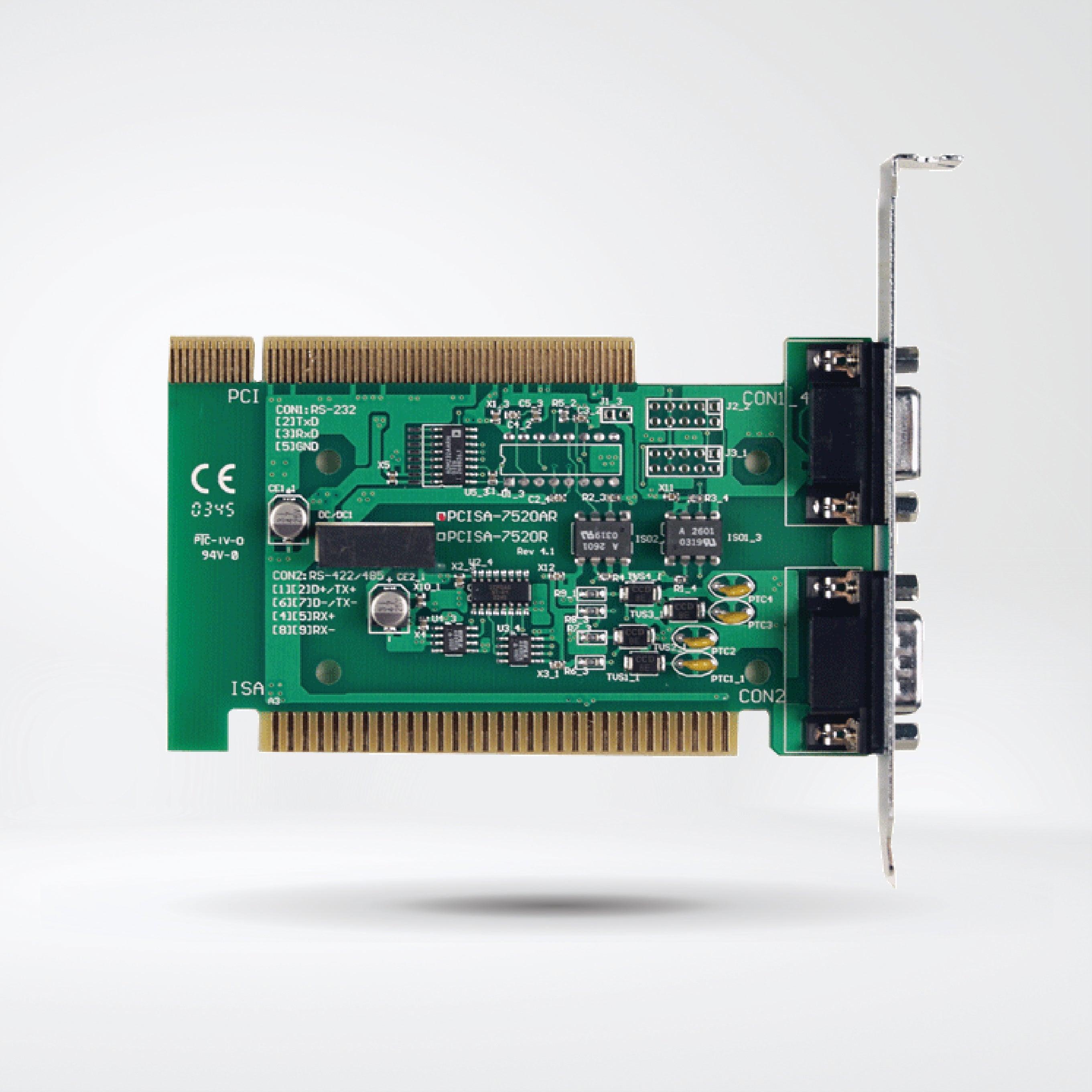 PCISA-7520AR Isolated RS-232 to RS-422/485 Converter Card - Riverplus