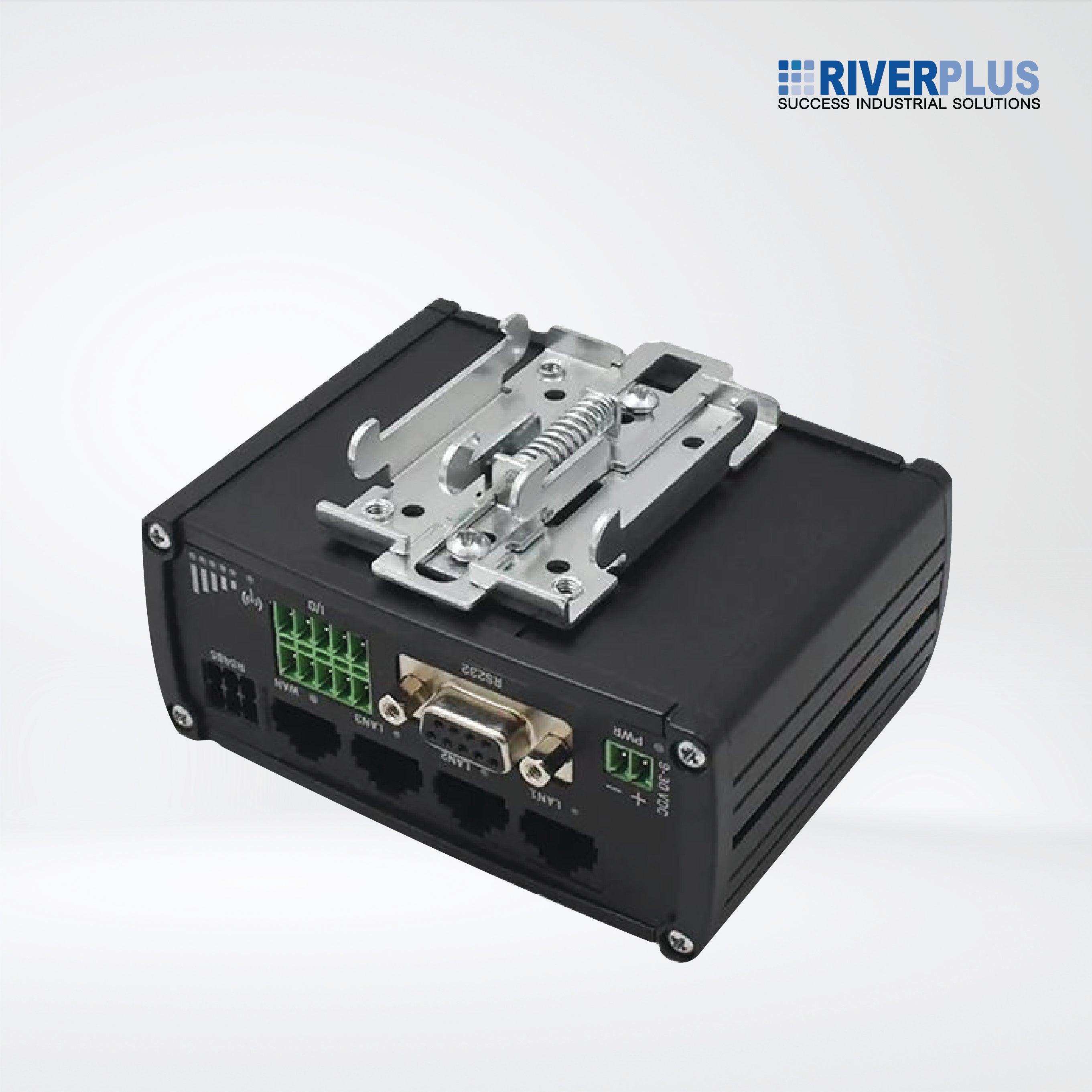 PR5MEC00 Industrial Kit for TELTONIKA RUT2XX / RUT9XX, DIN Rail Kit, Steel - Riverplus