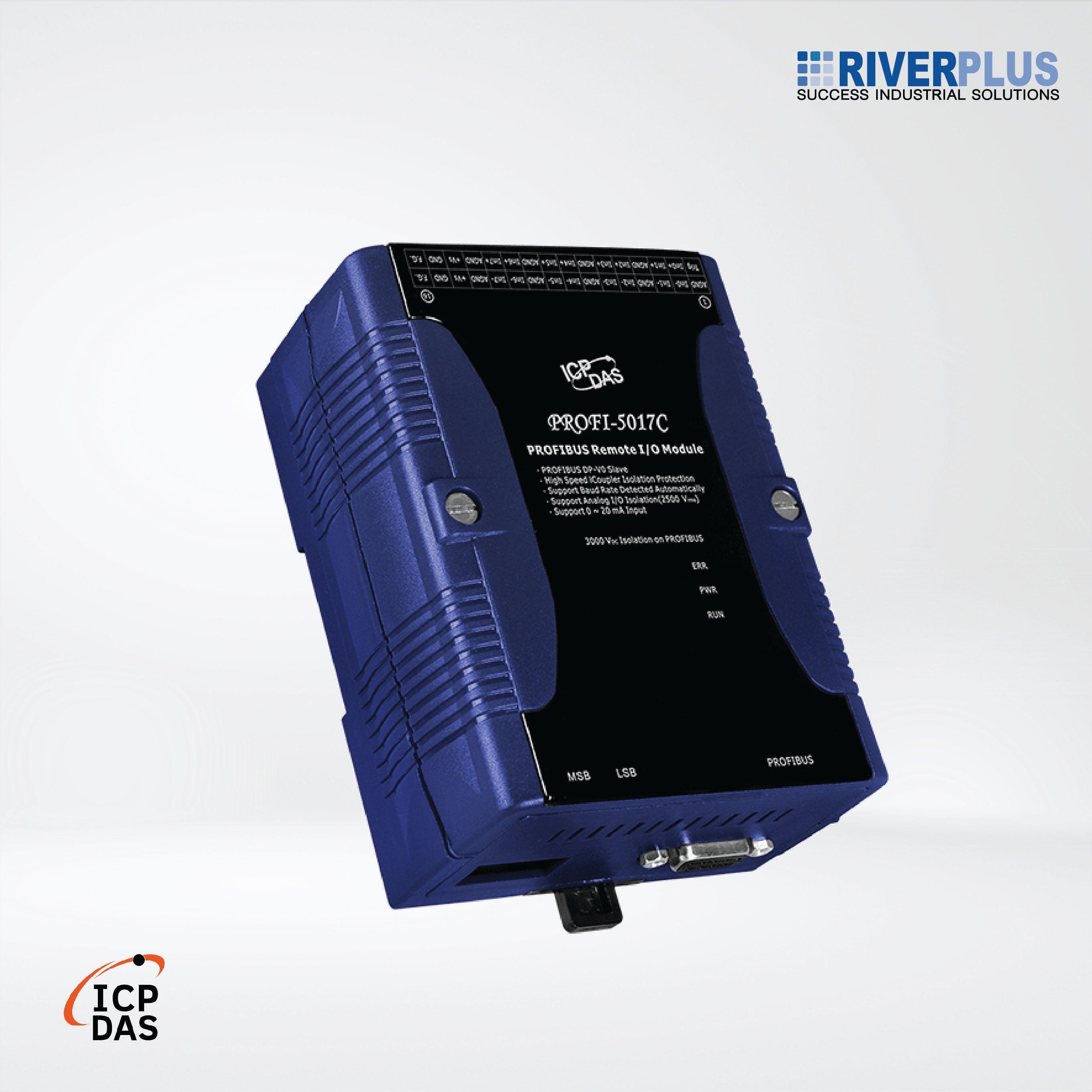 PROFI-5017C PROFIBUS Remote I/O Module (8-channel Isolated Analog Current Input) - Riverplus