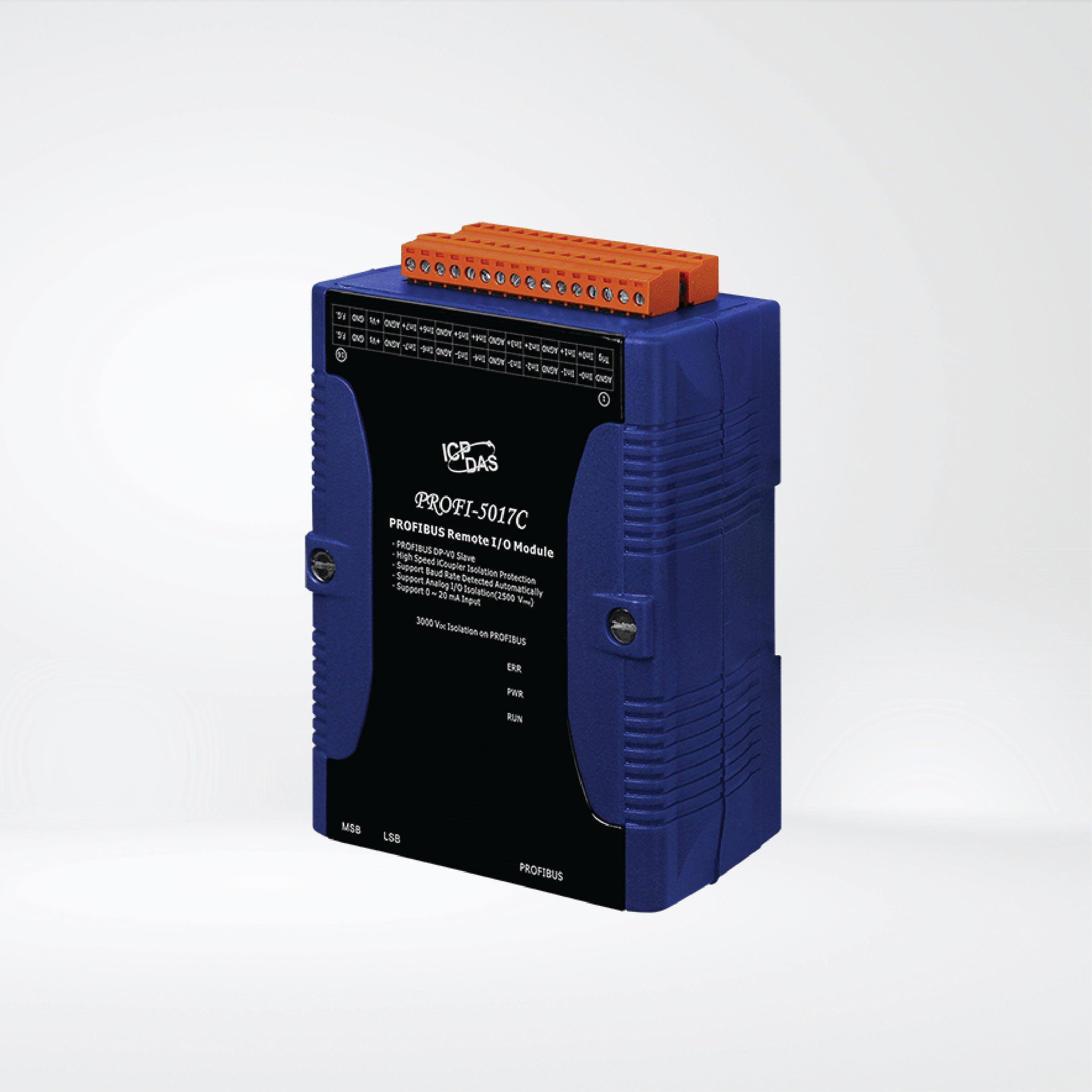 PROFI-5017C PROFIBUS Remote I/O Module (8-channel Isolated Analog Current Input) - Riverplus