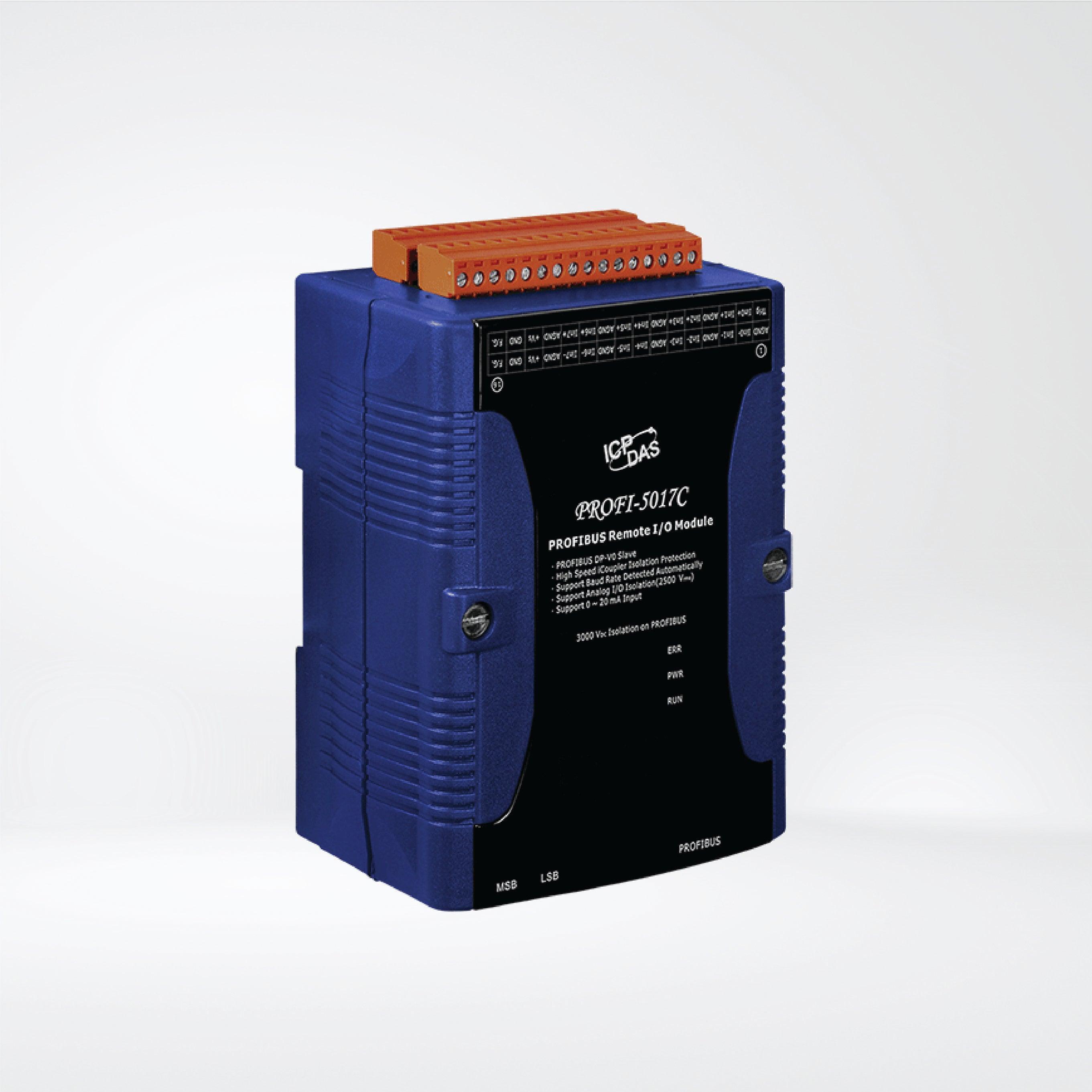 PROFI-5017C PROFIBUS Remote I/O Module (8-channel Isolated Analog Current Input) - Riverplus