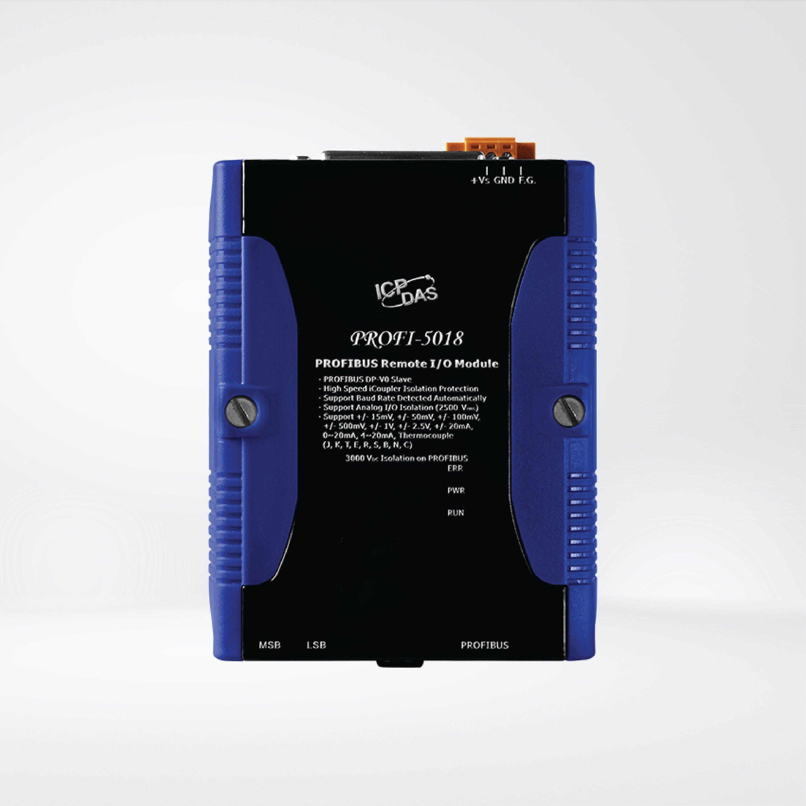 PROFI-5018/S PROFIBUS Remote I/O Module (10-channel Thermocouple Input ) - Riverplus