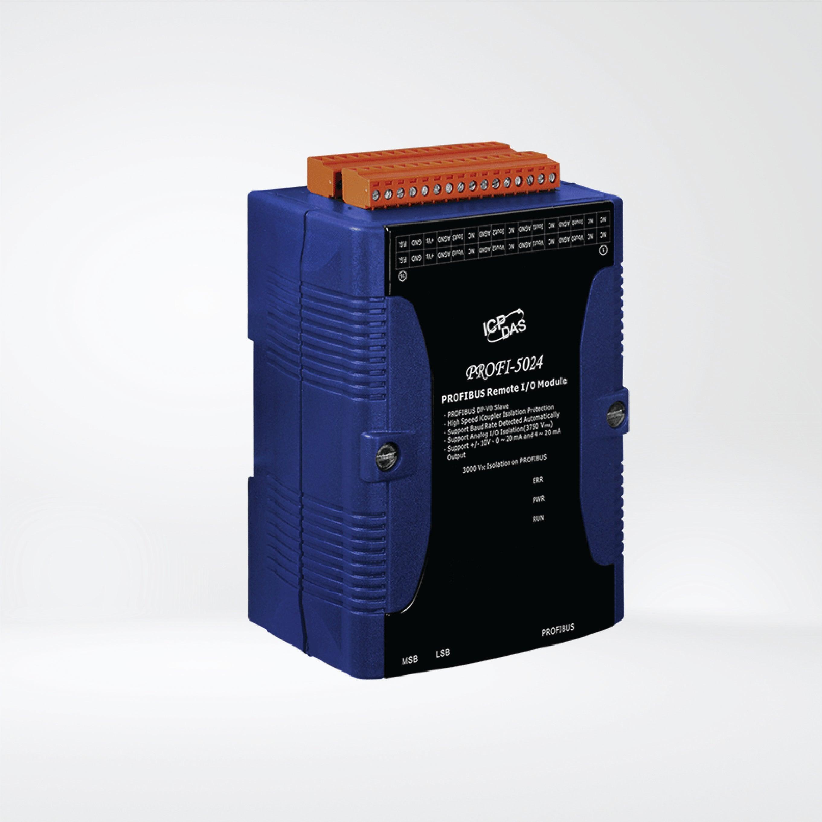 PROFI-5024 PROFIBUS Remote I/O Module (4-channel Isolated Analog Voltage & Current Output) - Riverplus