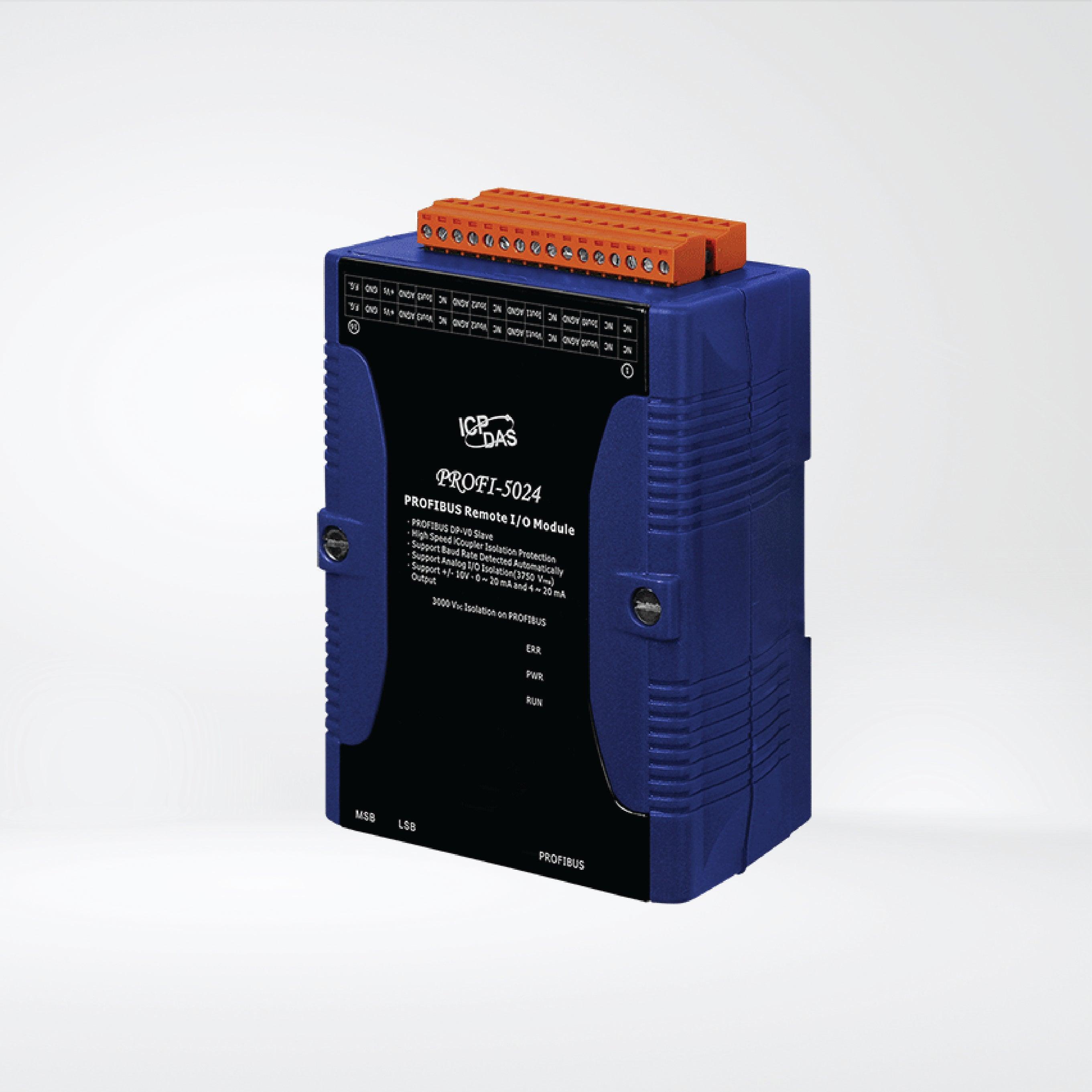 PROFI-5024 PROFIBUS Remote I/O Module (4-channel Isolated Analog Voltage & Current Output) - Riverplus