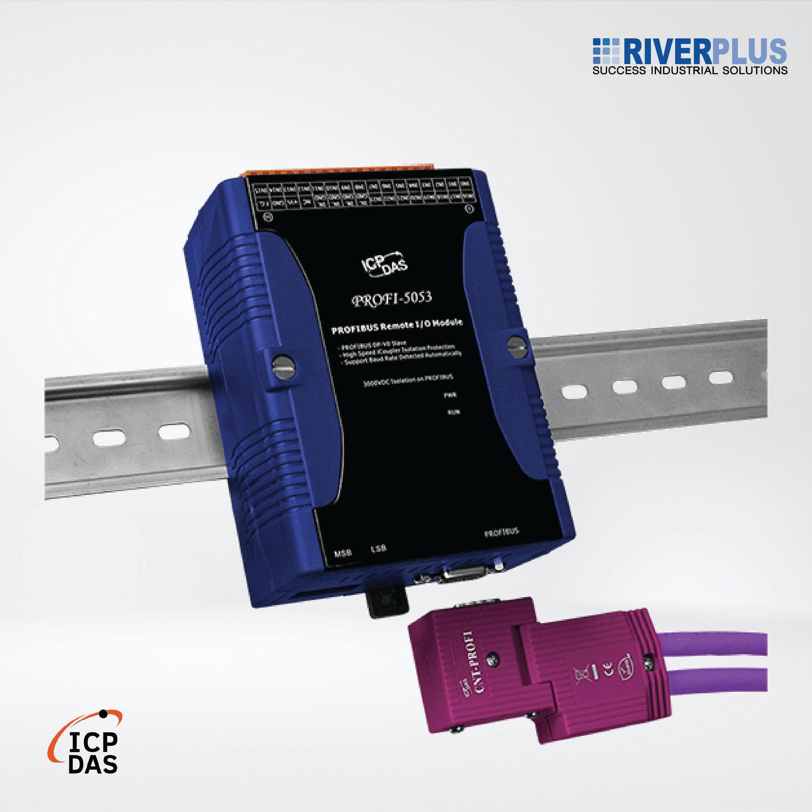 PROFI-5053 PROFIBUS Remote I/O Module (24-channels Dry Contact Non-Isolated Digital Input) - Riverplus