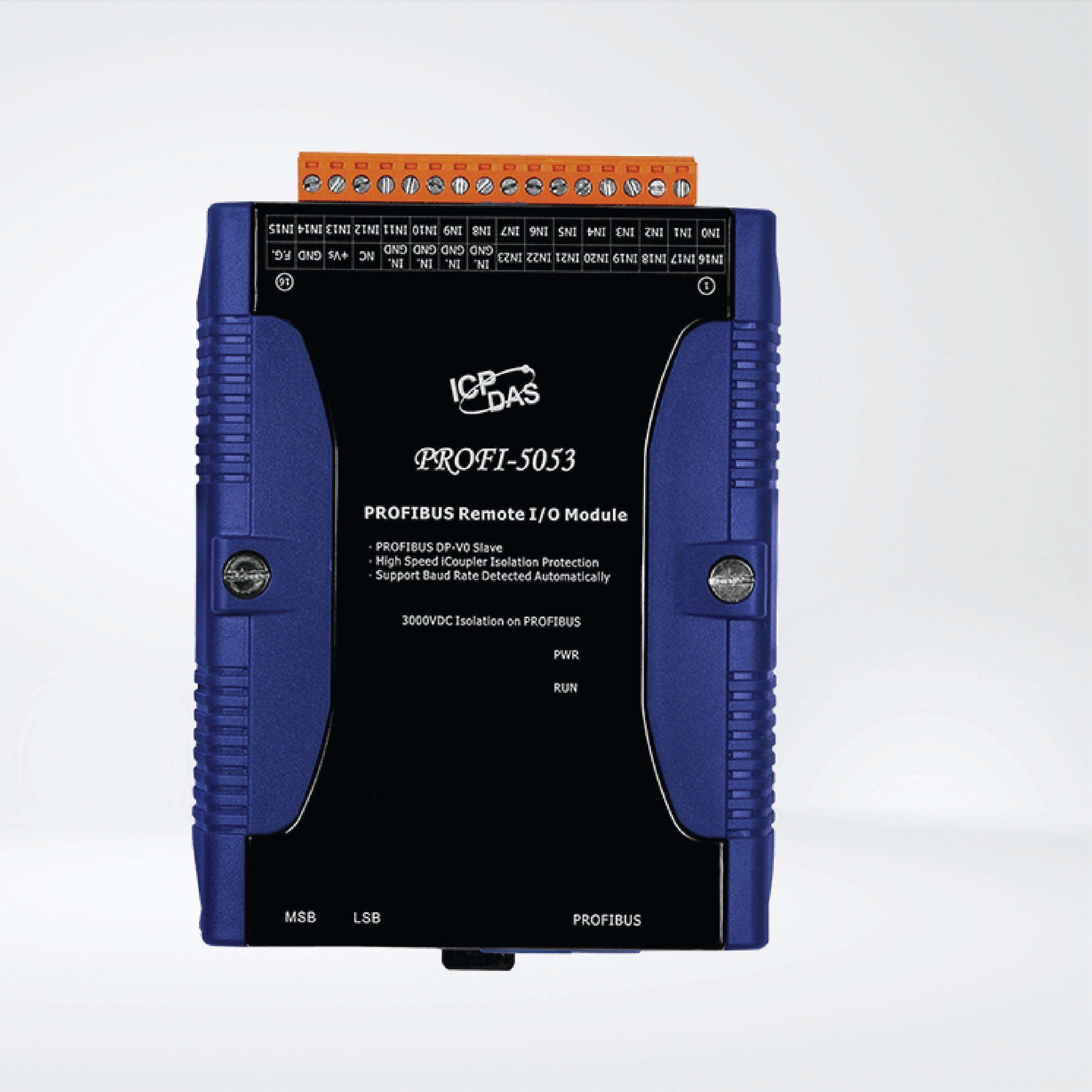 PROFI-5053 PROFIBUS Remote I/O Module (24-channels Dry Contact Non-Isolated Digital Input) - Riverplus