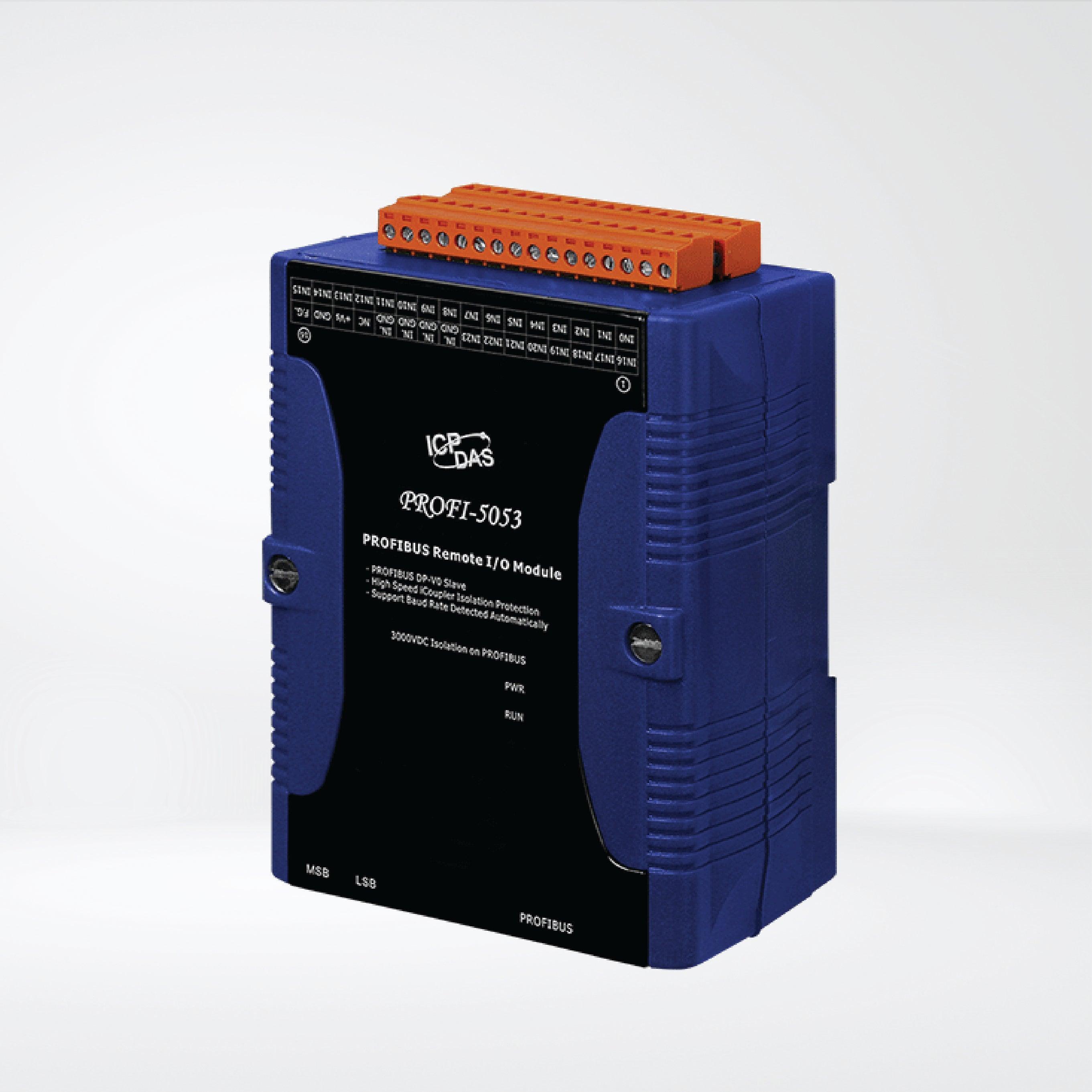 PROFI-5053 PROFIBUS Remote I/O Module (24-channels Dry Contact Non-Isolated Digital Input) - Riverplus