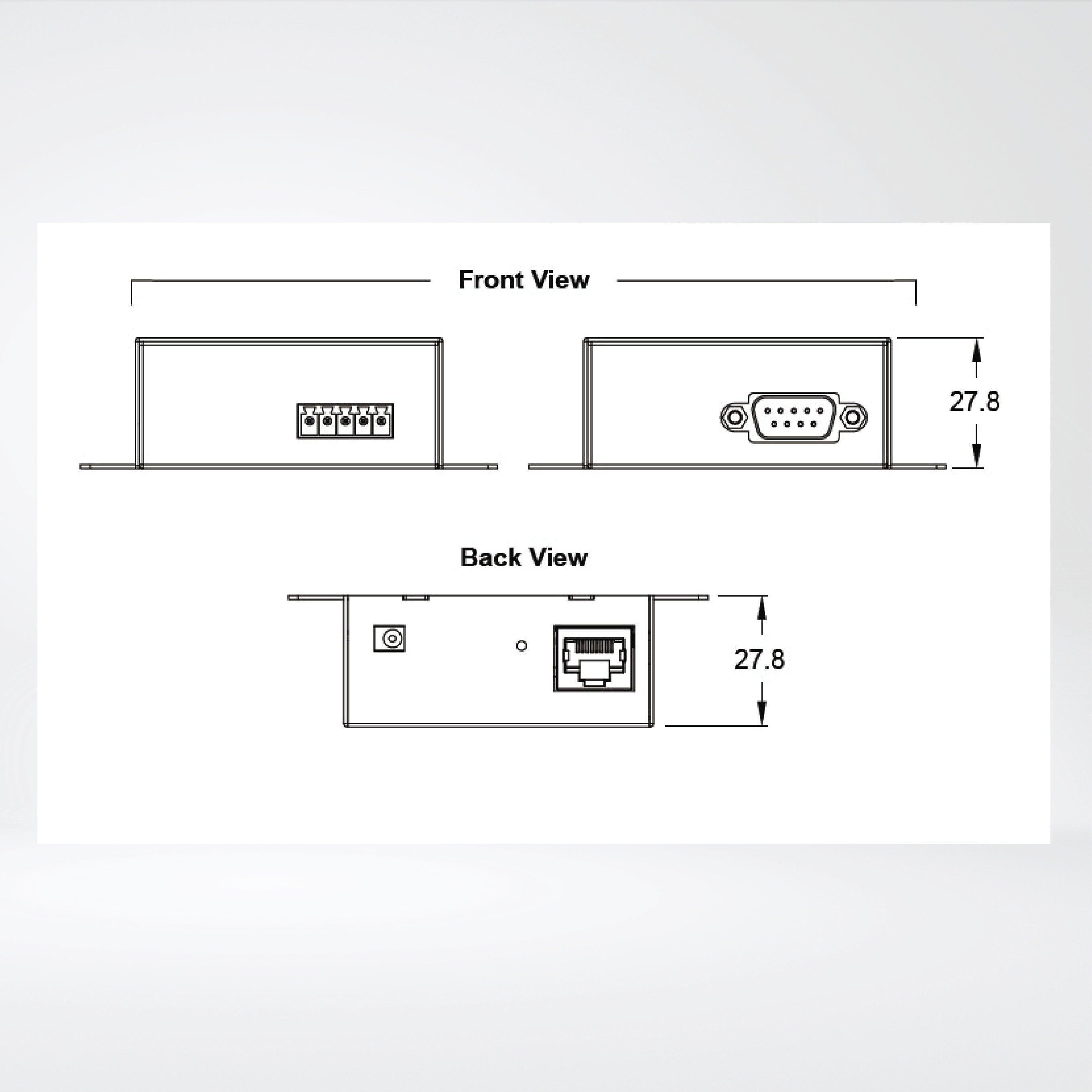 SE5201C-TB Semi-Industrial Serial Device Server - Riverplus