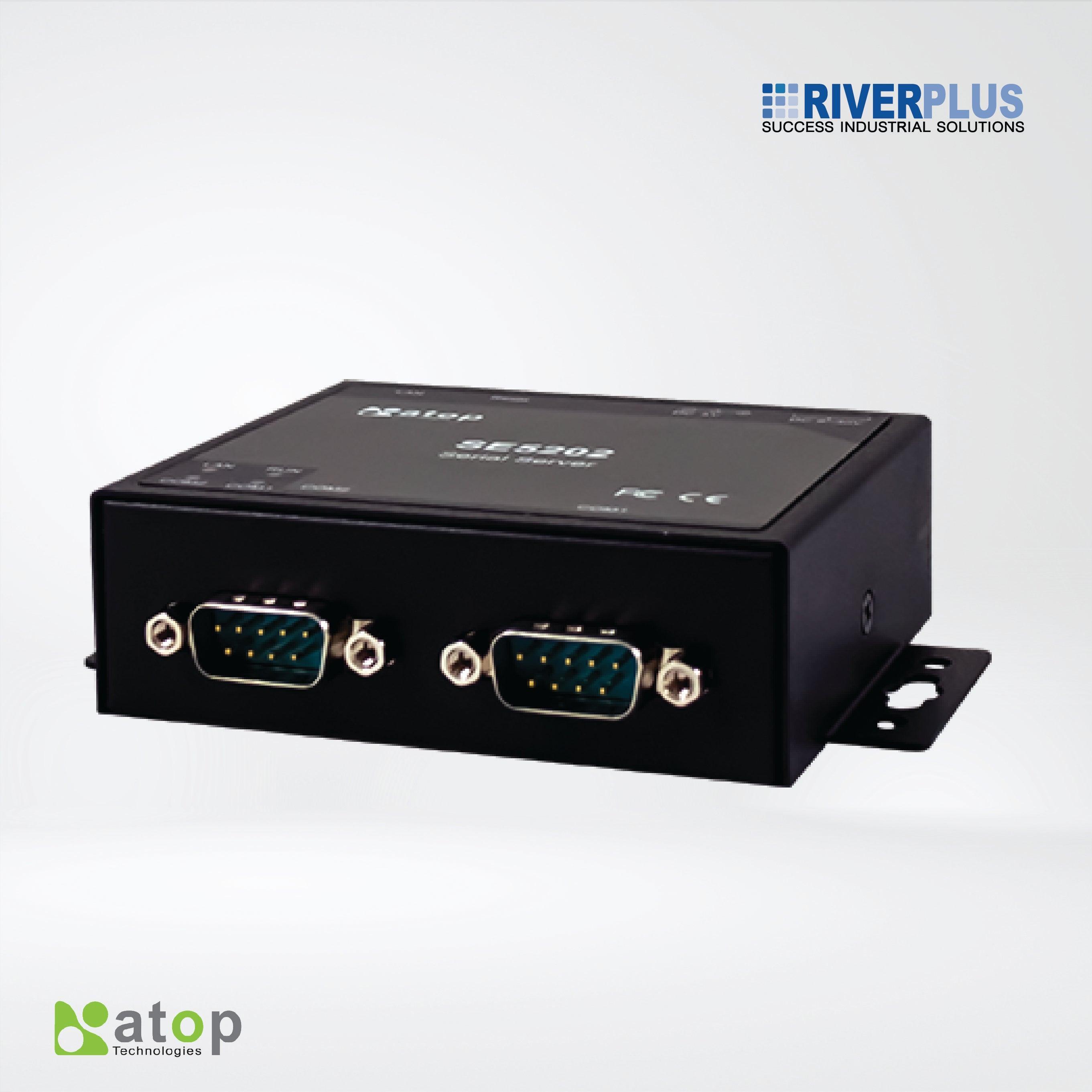 SE5202-DB Compact 2-Port Industrial Serial Device Server, Field-Mount - Riverplus