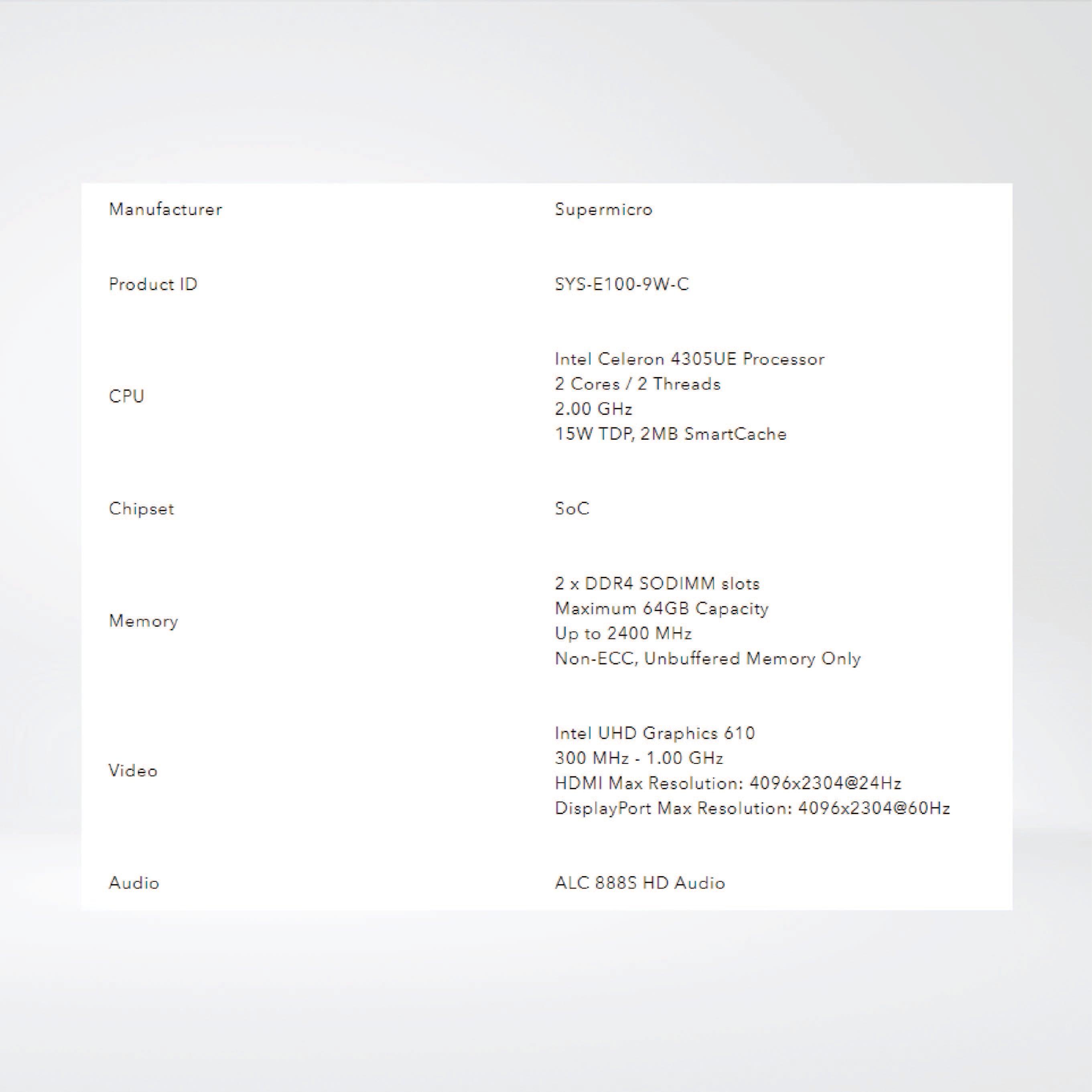 SYS-E100-9W-C CELERON Fanless Industrial IoT Edge Computing - Riverplus