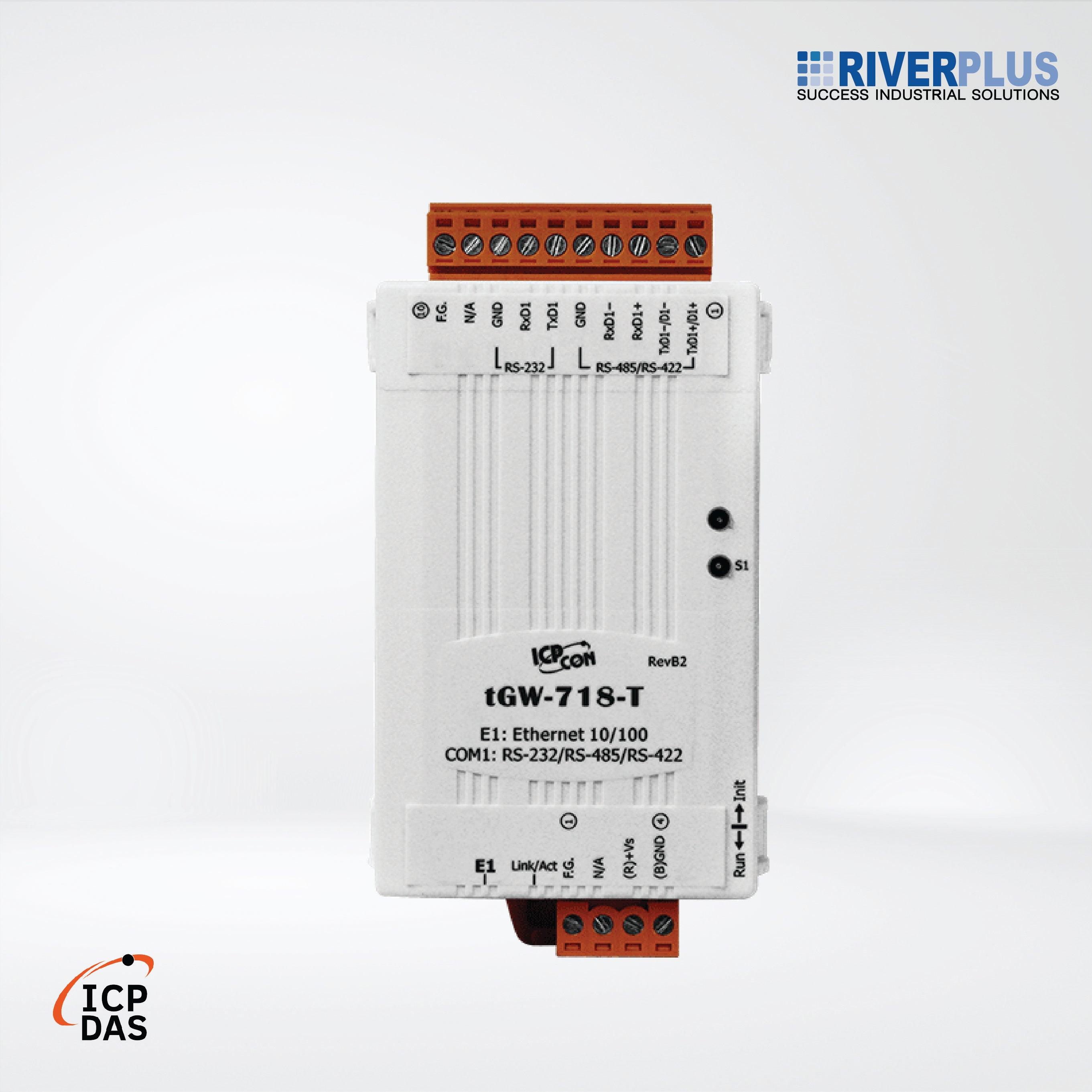 tGW-718-T Tiny Modbus/TCP to RTU/ASCII Gateway - Riverplus