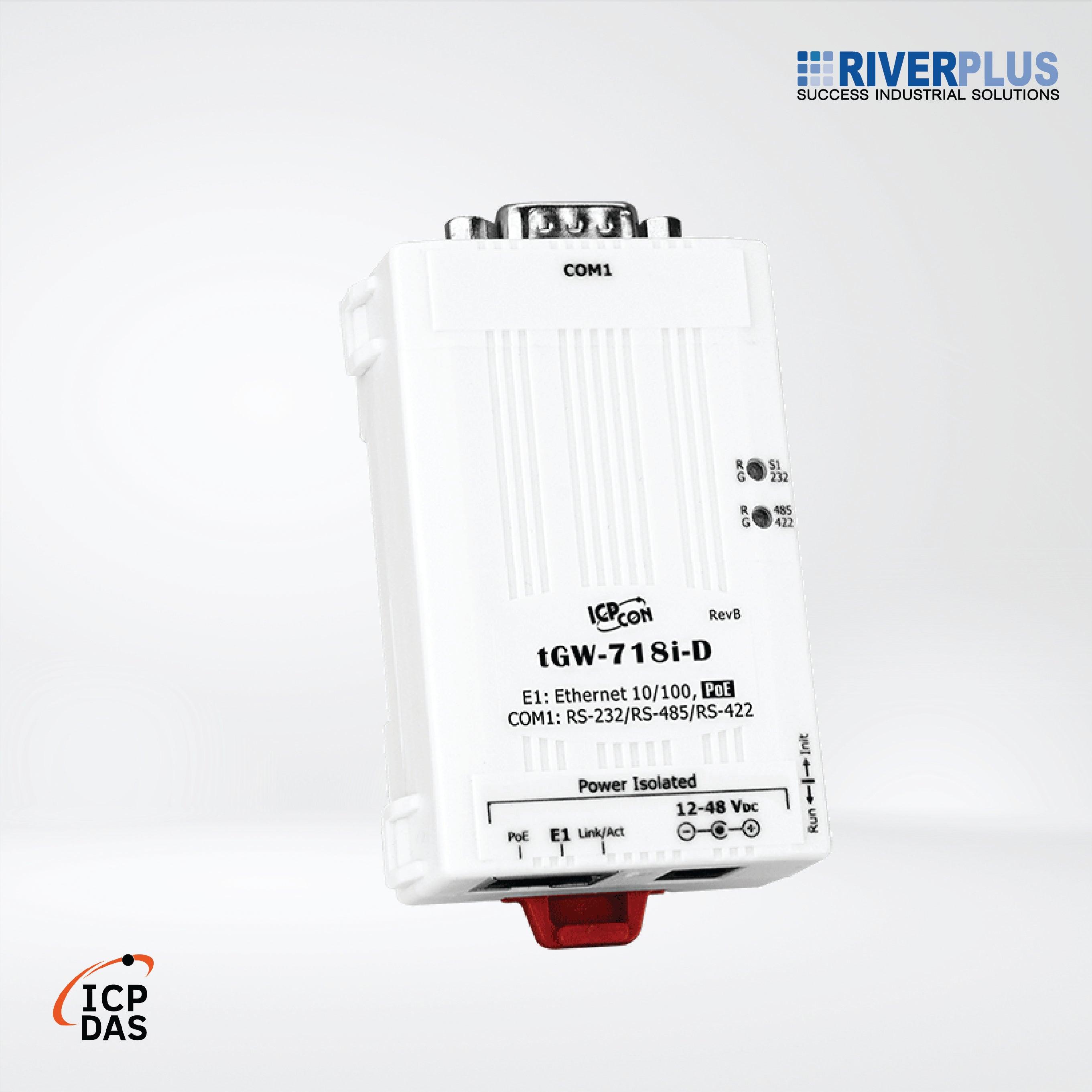 tGW-718i-D Tiny Modbus/TCP to RTU/ASCII Gateway - Riverplus