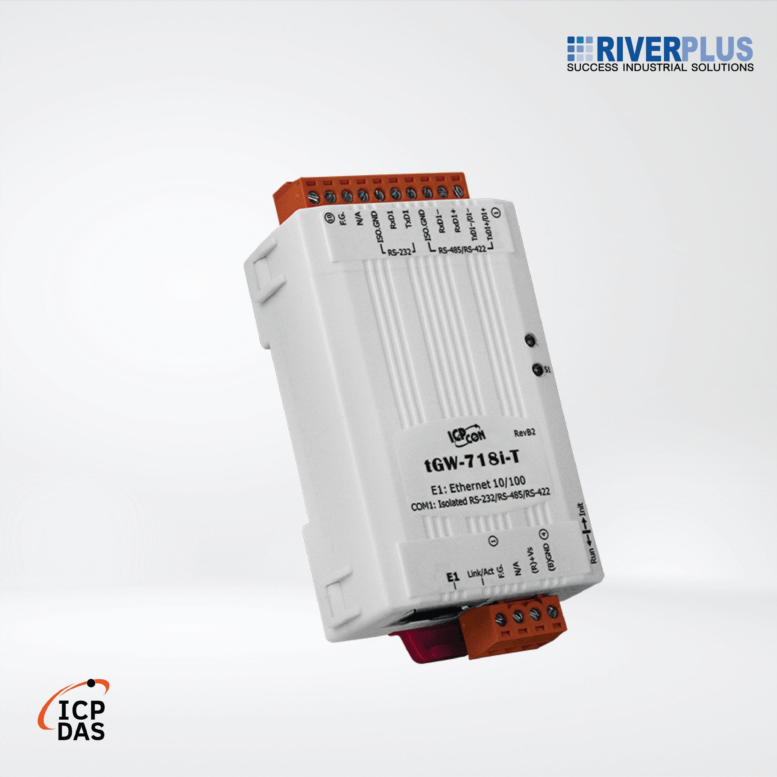 tGW-718i-T Tiny Modbus/TCP to RTU/ASCII Gateway - Riverplus