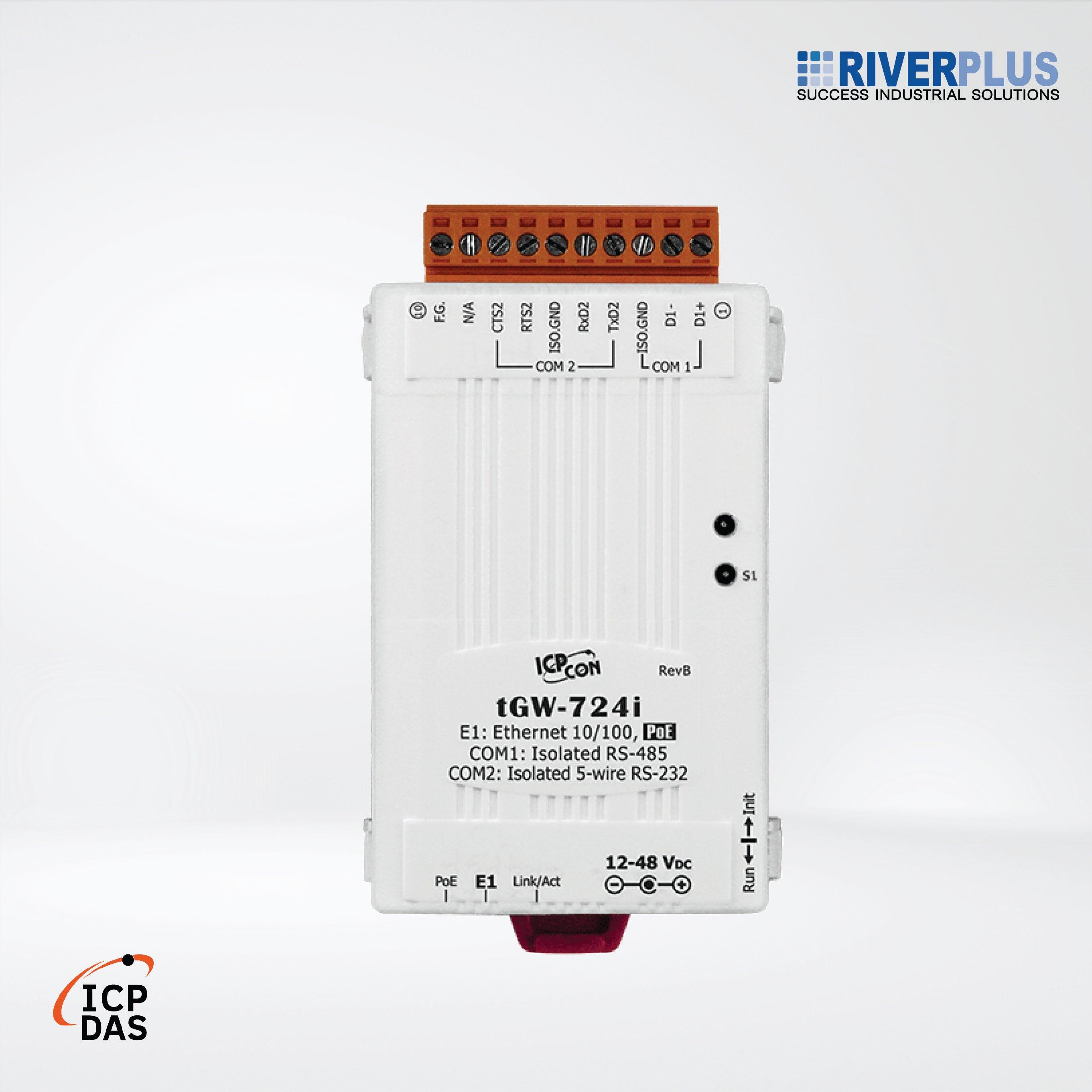 tGW-724i Tiny Modbus/TCP to RTU/ASCII Gateway - Riverplus