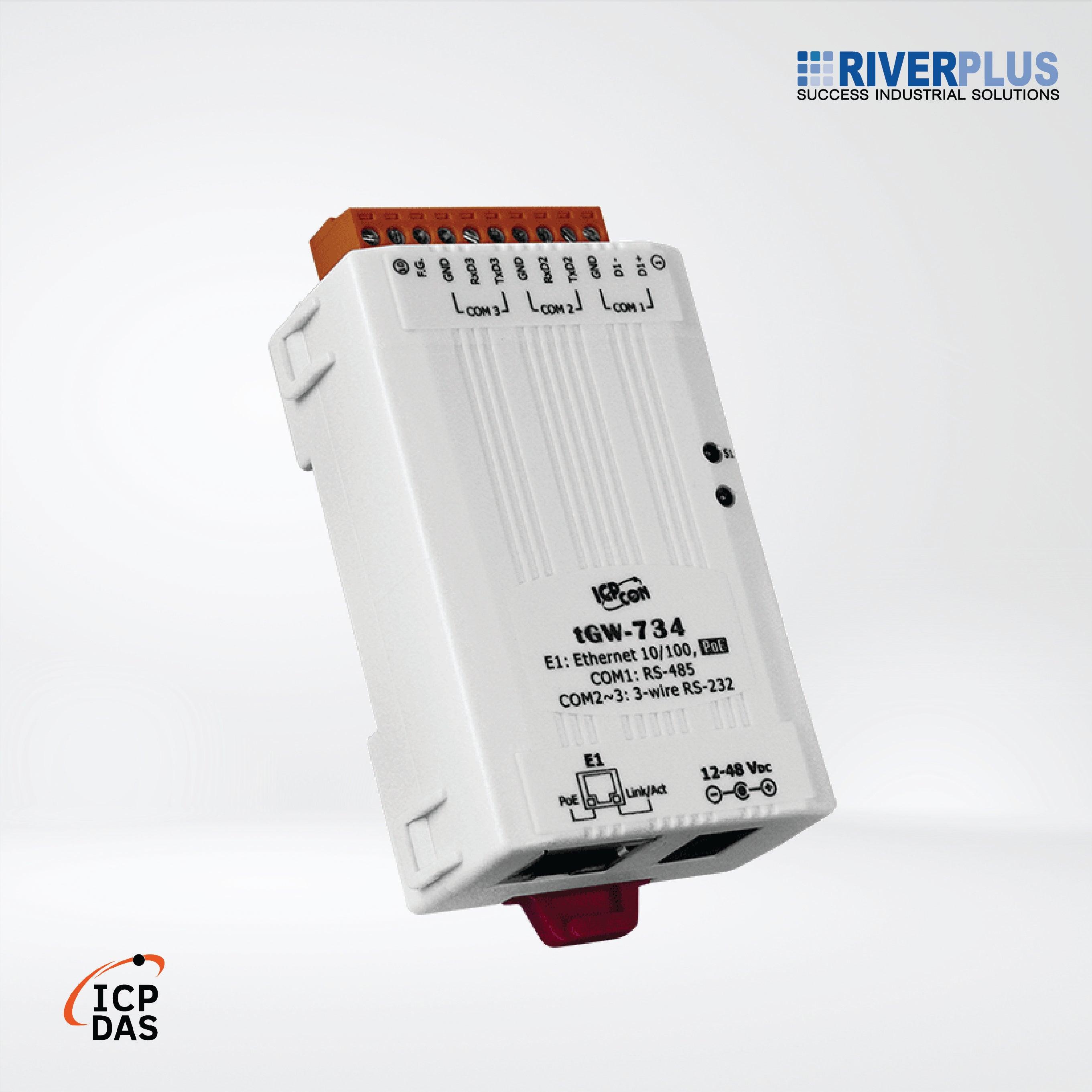 tGW-734 Tiny Modbus/TCP to RTU/ASCII Gateway - Riverplus