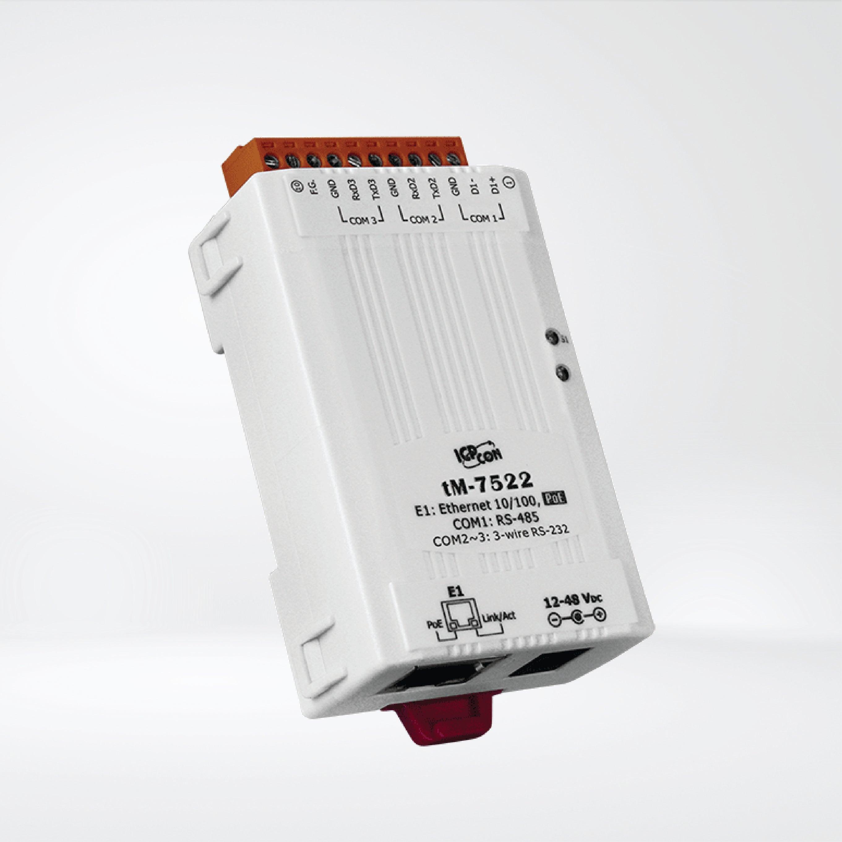 tM-7522 Tiny Addressable (2x RS-232) to RS-485 Converter - Riverplus