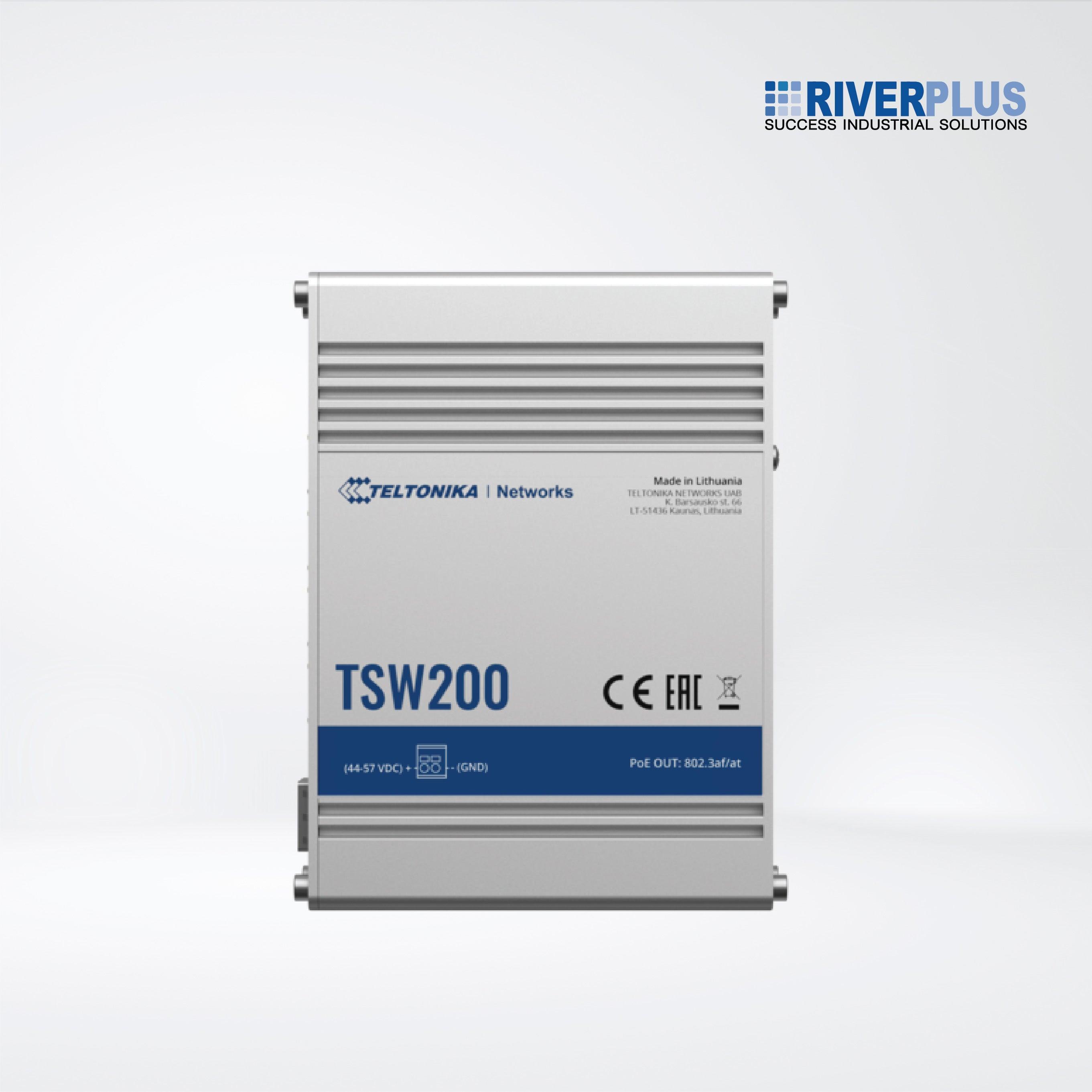 TSW200 unmanaged industrial switch with 2 SFP ports - Riverplus