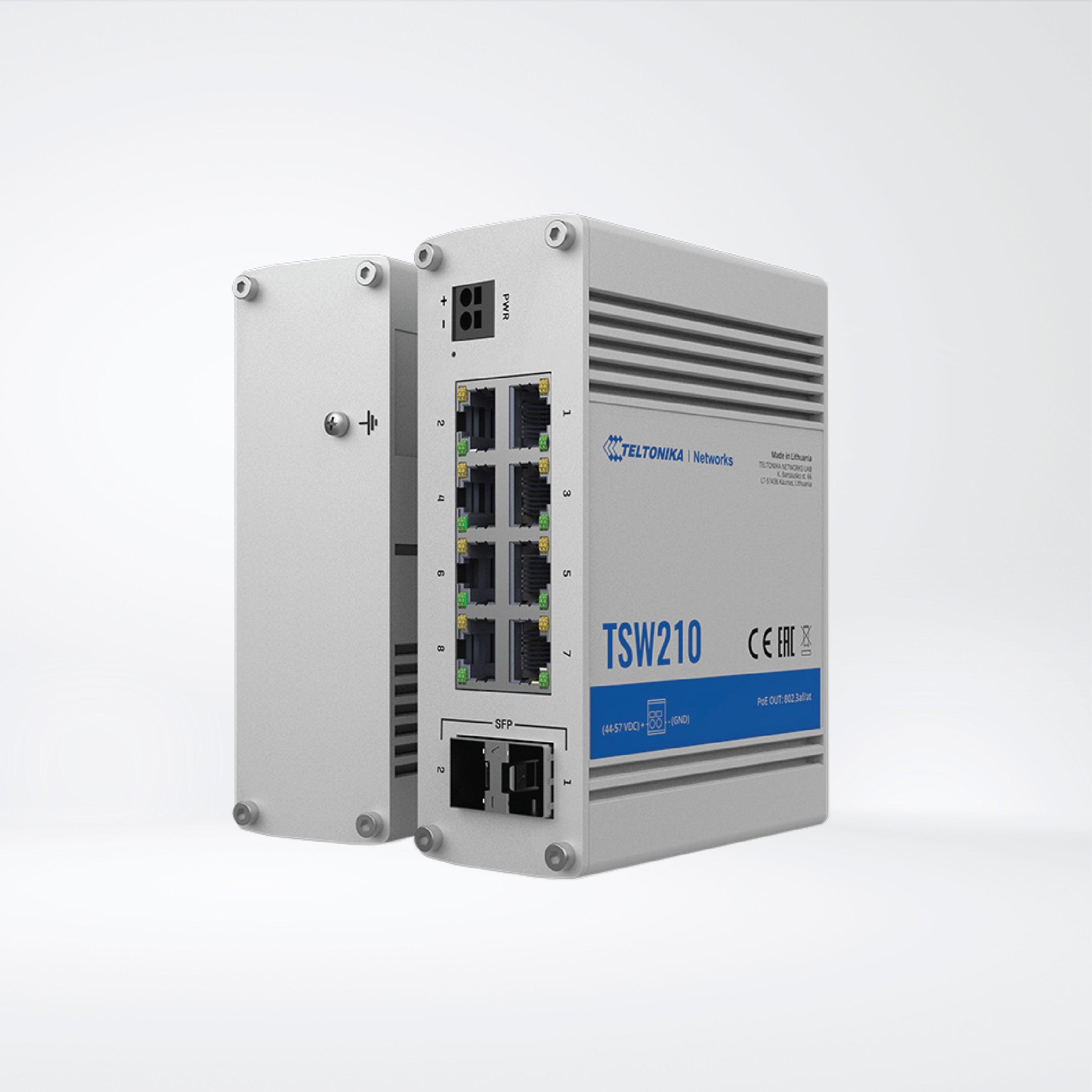 TSW210 Unmanaged Industrial Switch , offers a great combination of Gigabit Ethernet and SFP - Riverplus