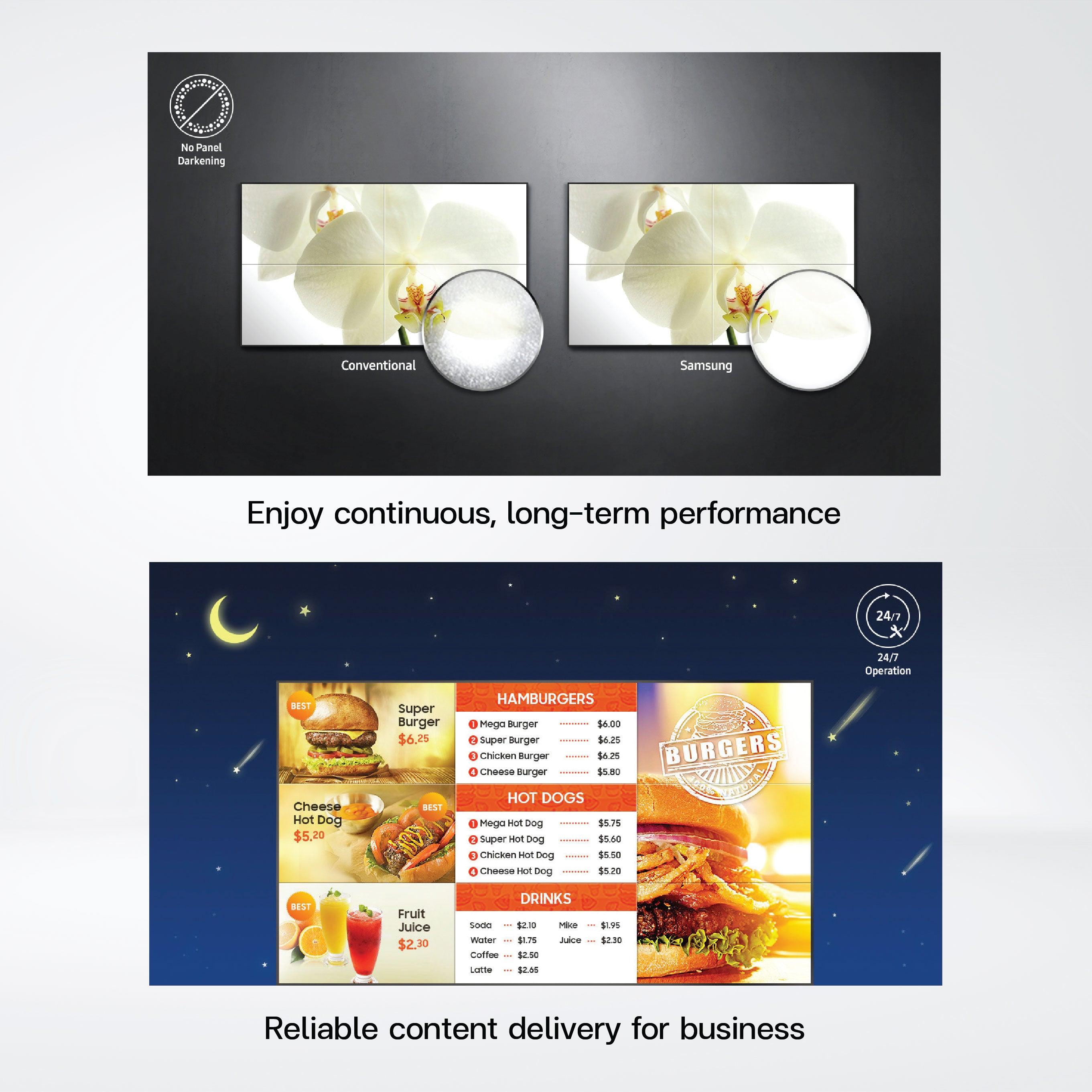 UH46N-E 46” 700nit SMART Signage Extreme Narrow Bezel Videowall - Riverplus