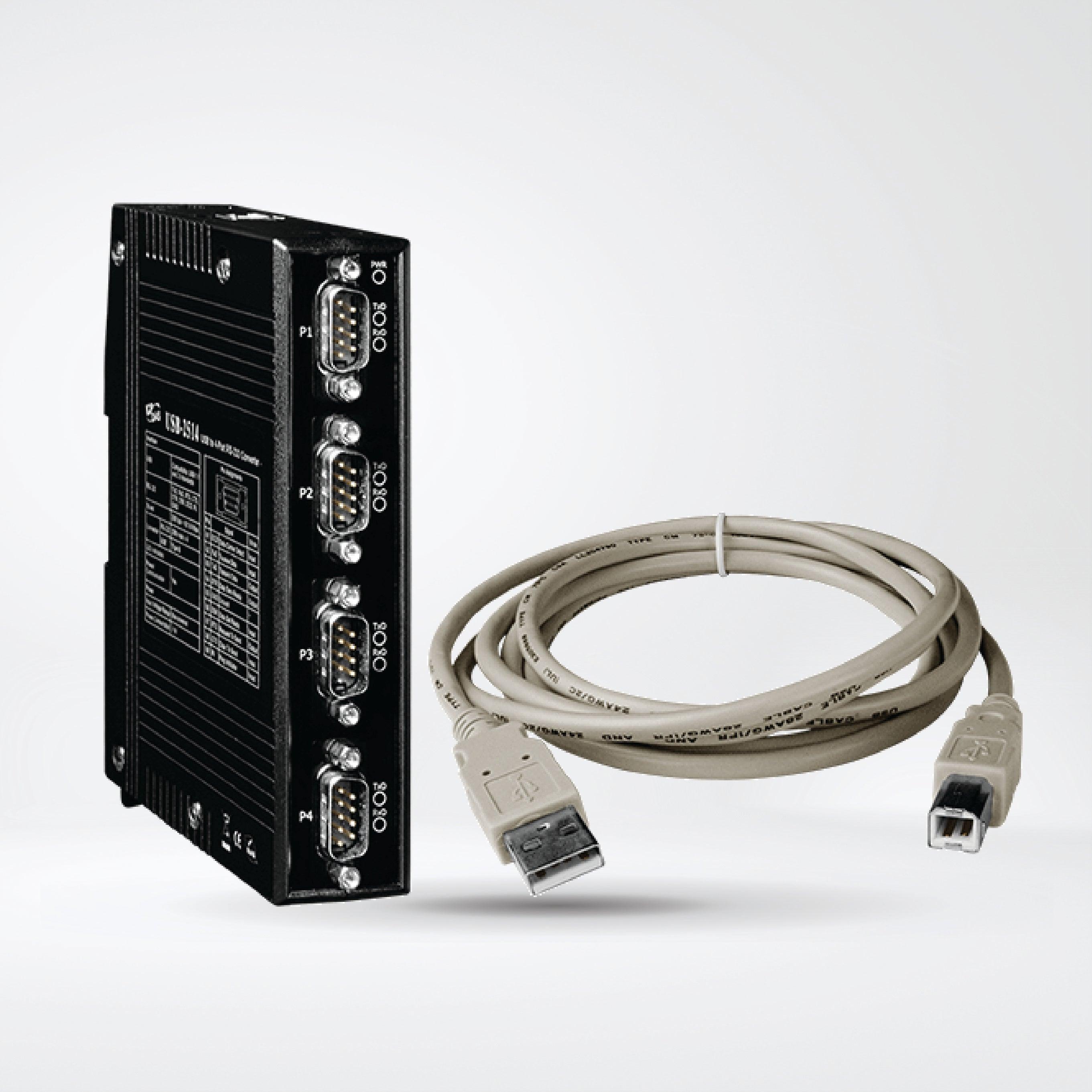 USB-2514 USB to 4-port RS-232 Converter - Riverplus