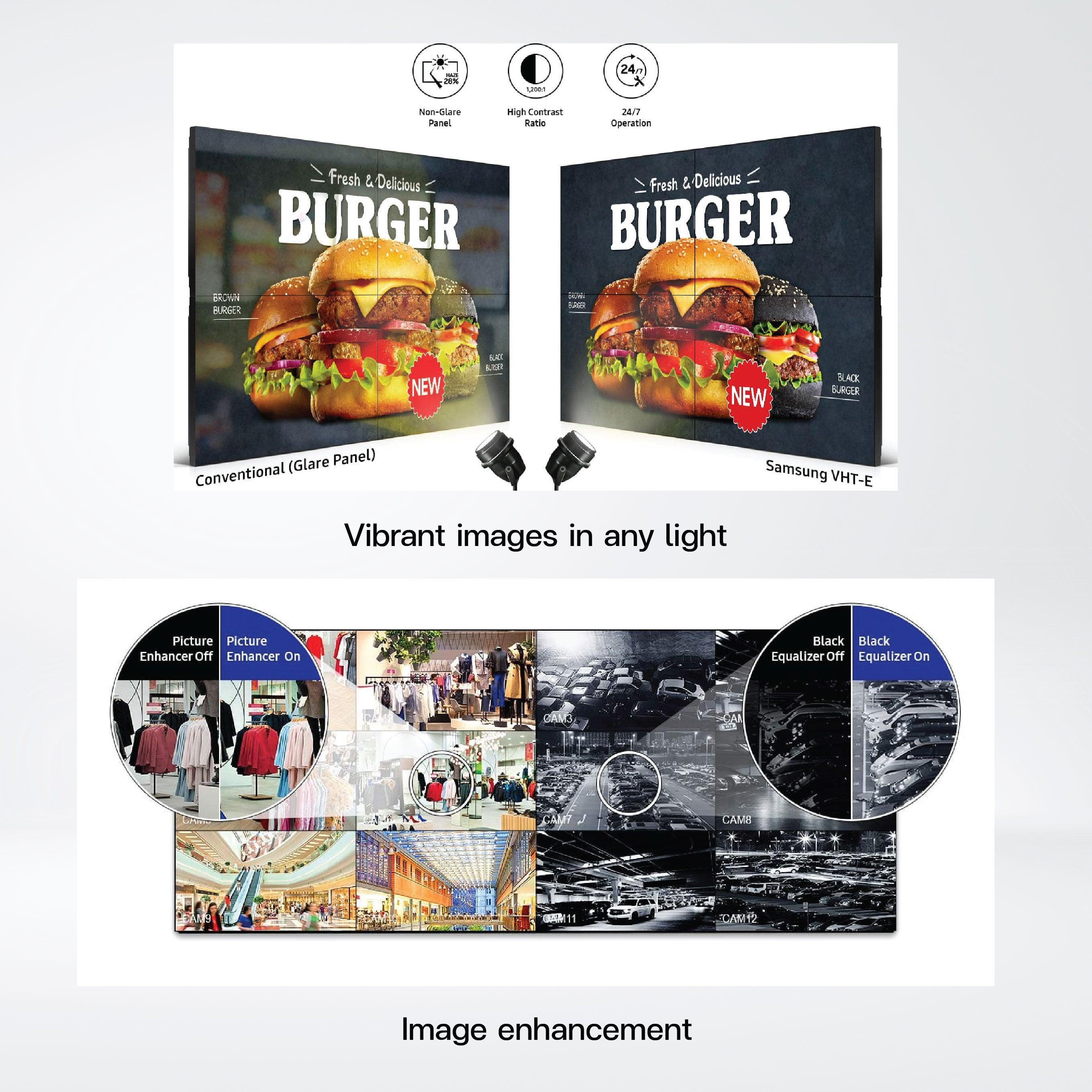 VH55T-E 55" Max 700 nit Always-on, space-saving solution delivering a seamless visual experience - Riverplus