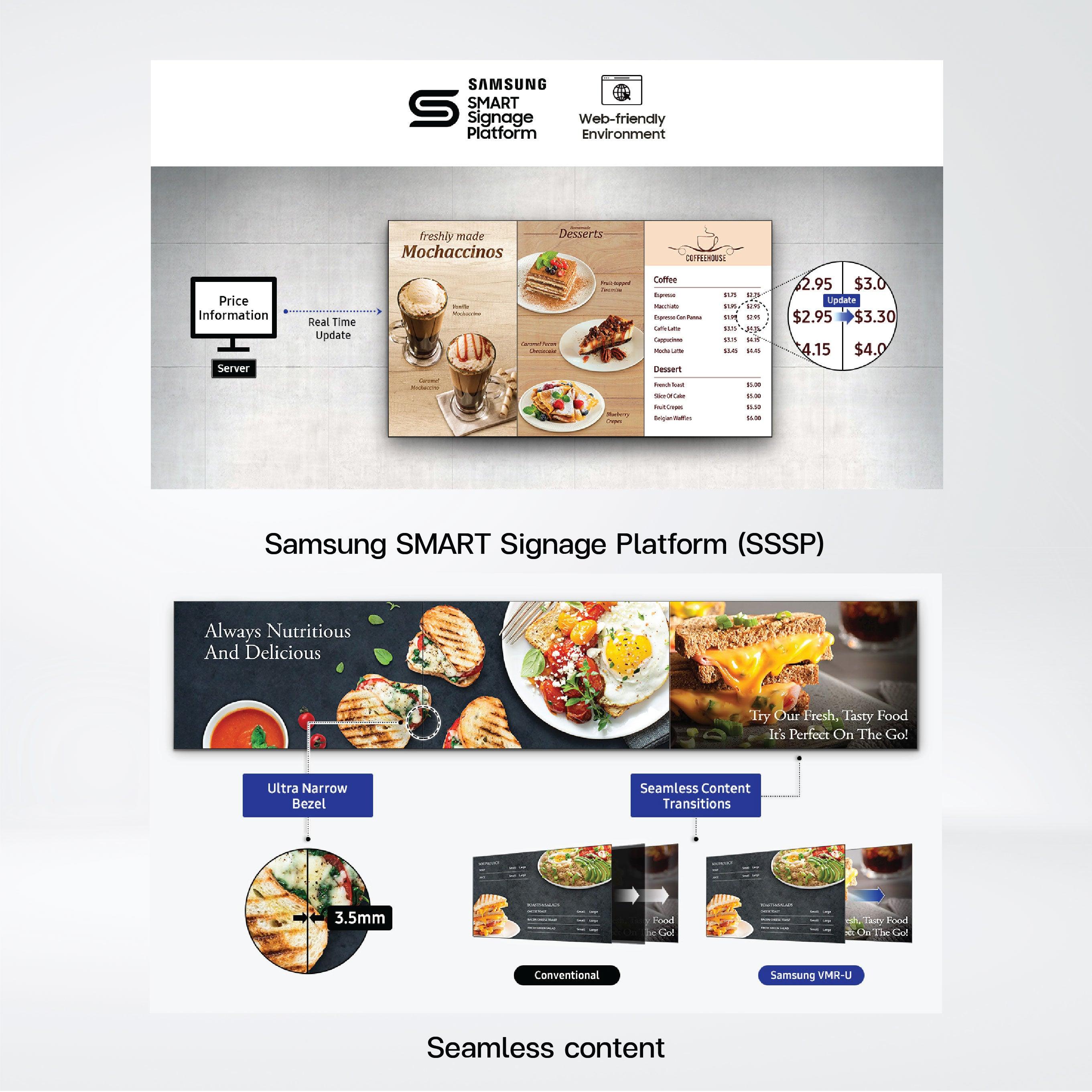 VM46R-U 46” 500nit Flexible and Dynamic Content Options with Powerful SoC Embedded Video Wall. - Riverplus